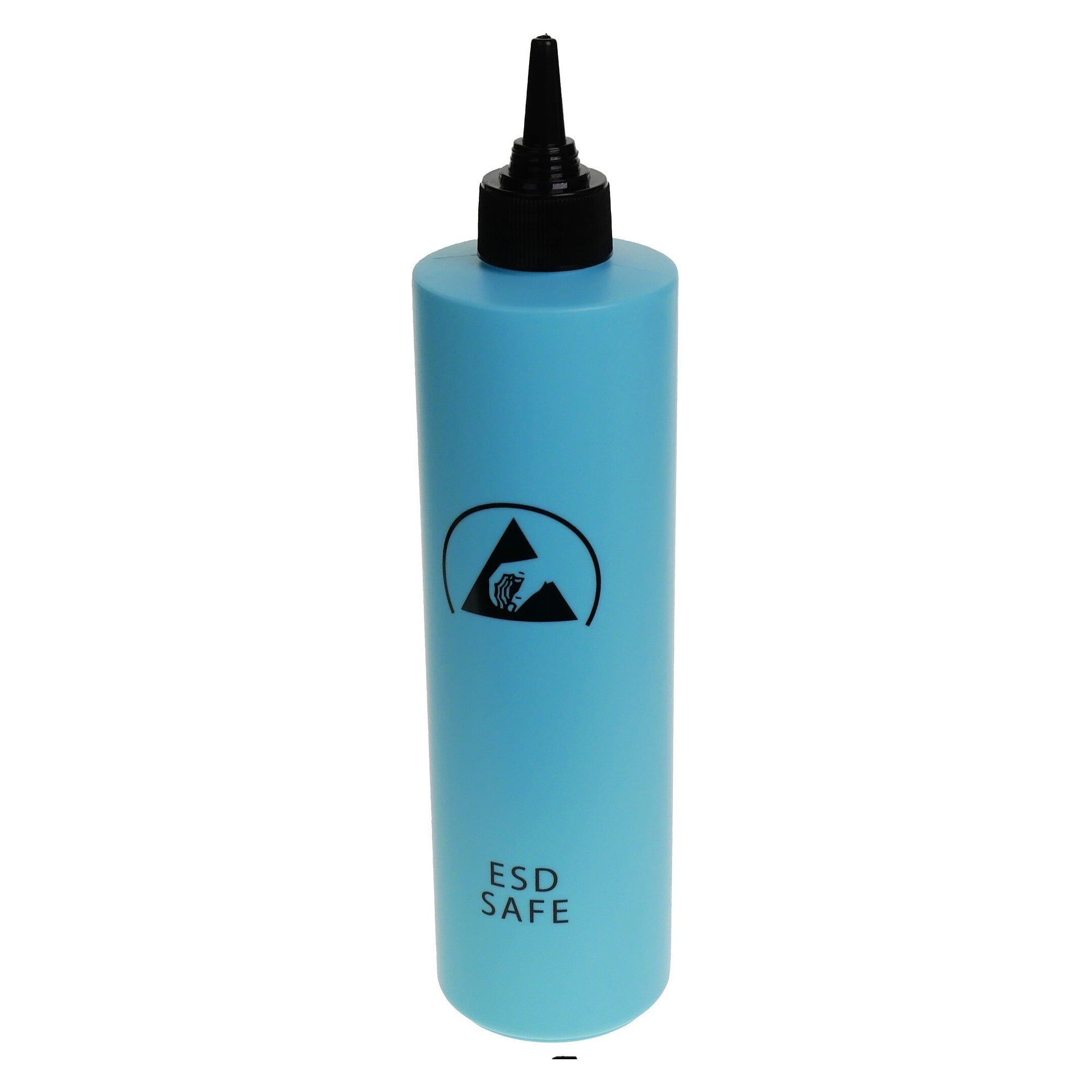 ESD squeeze bottle 500 ml in dissipative polyethylene, blue, for EPA use - A1-ESD WL86244
