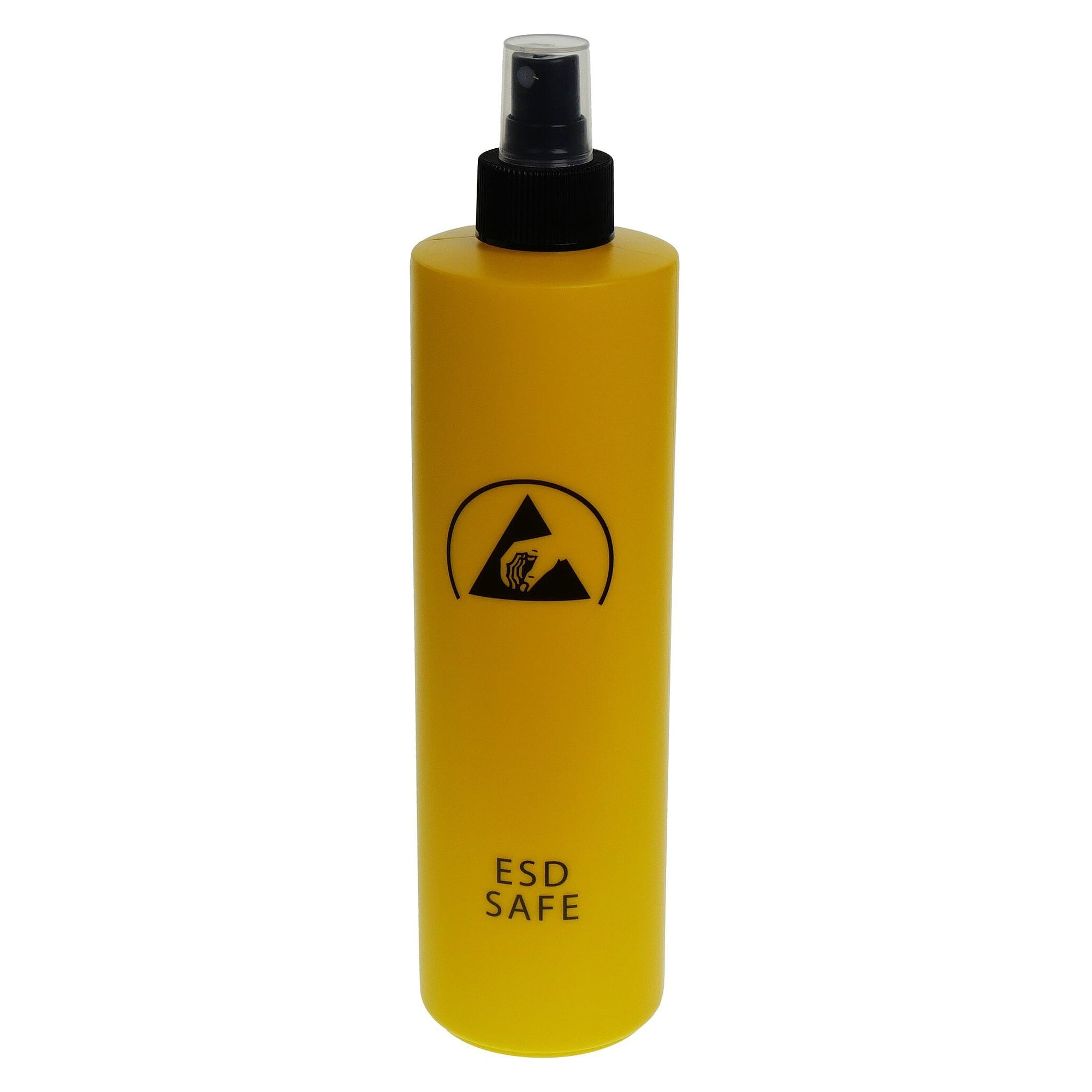 ESD finger spray bottle 500 ml in polyethylene, yellow, for EPA use - A1-ESD WL86252