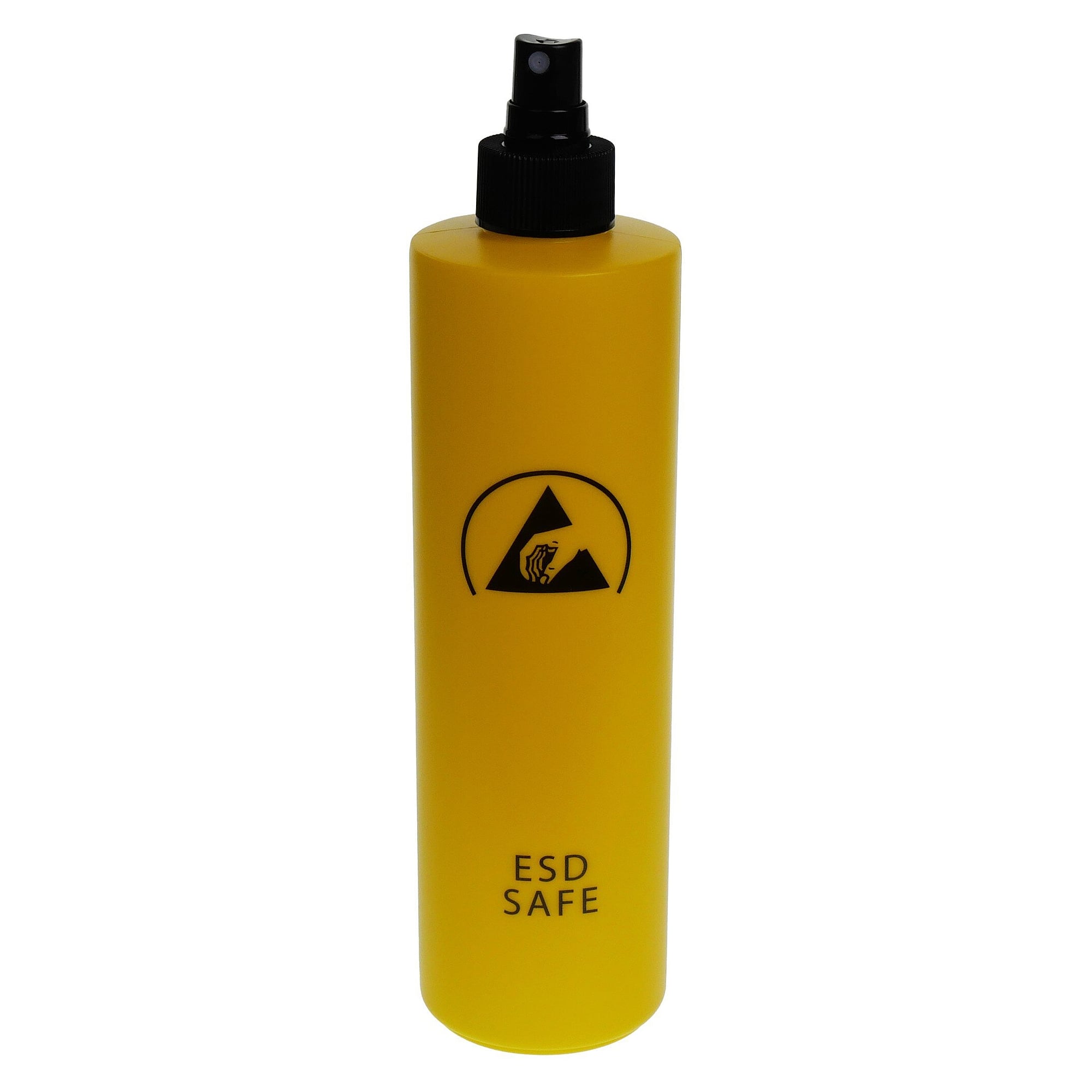 ESD finger spray bottle 500 ml in polyethylene, yellow, for EPA use - A1-ESD WL86252