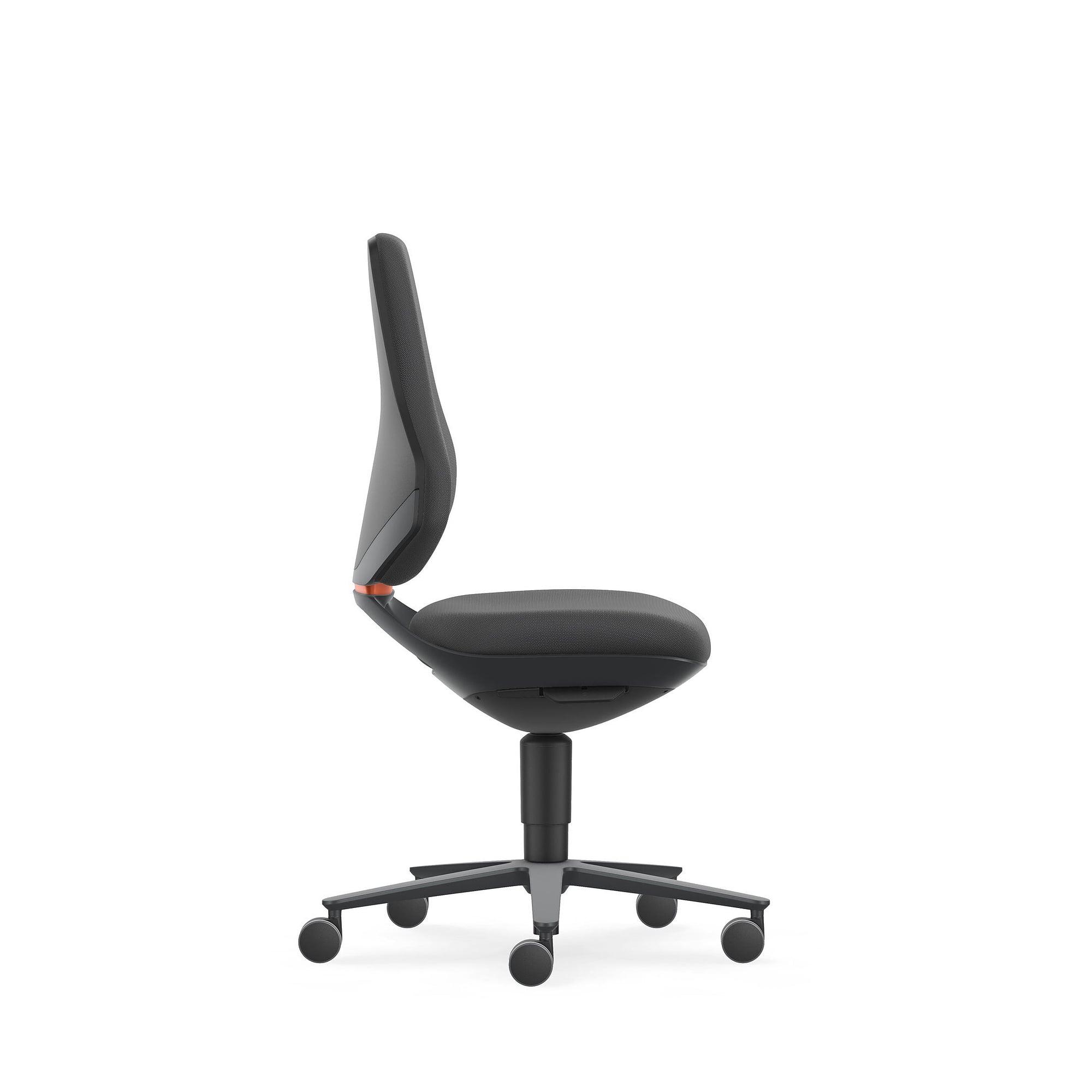 TEXON 2 task swivel chair with castors, Supertec black, seat height 450 to 620 mm - Bimos 9173-SP01