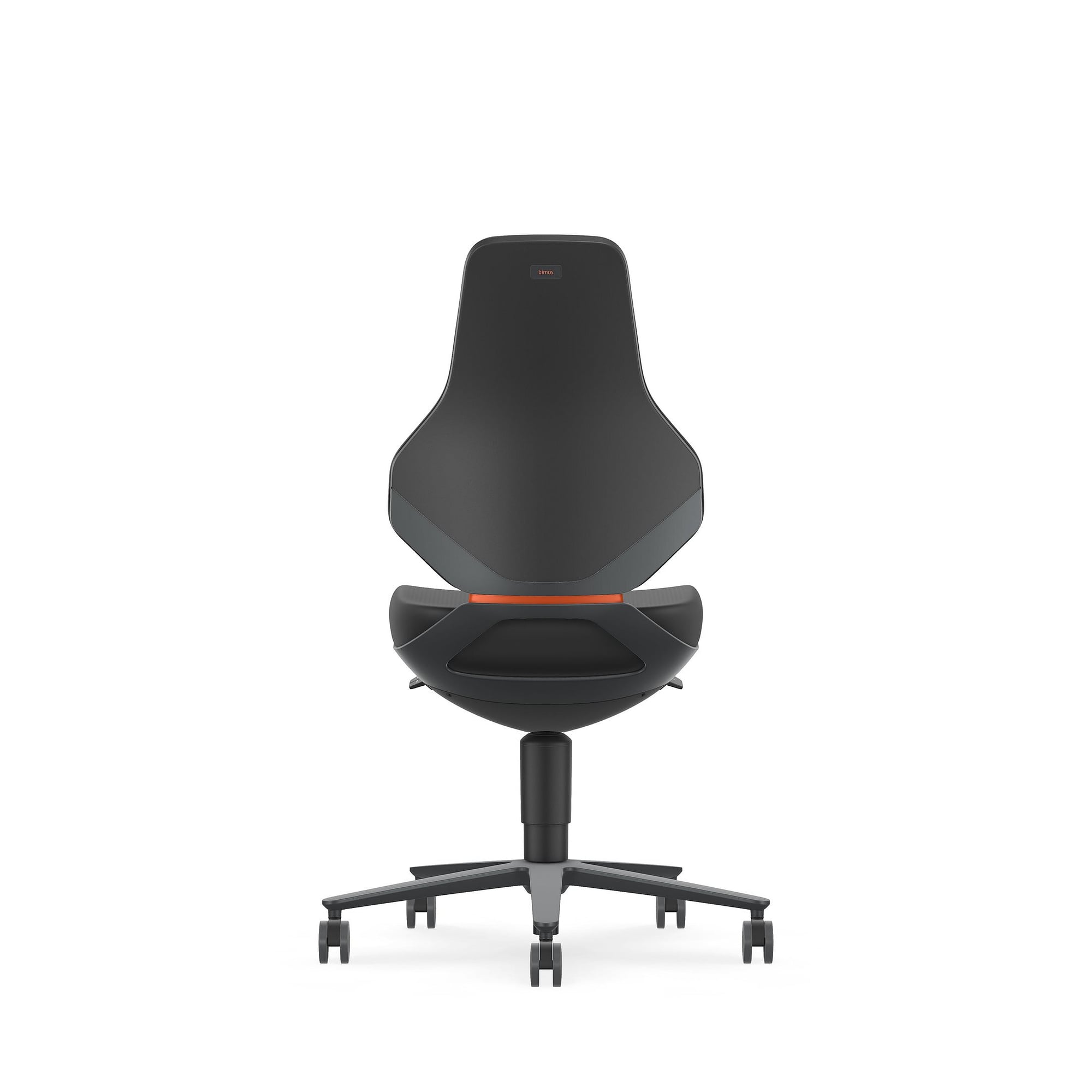 ESD-Arbeitsdrehstuhl TEXON 2 mit Rollen, Skintec schwarz, Sitzhöhe 450 bis 620 mm - Bimos 9173E-4000
