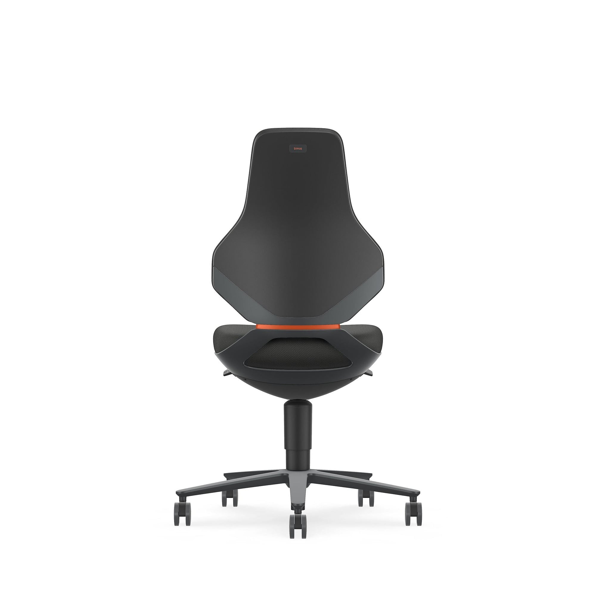 ESD-Arbeitsdrehstuhl TEXON 2 mit Rollen, Stoff Duotec schwarz, Sitzhöhe 450 bis 620 mm - Bimos 9173E-9801