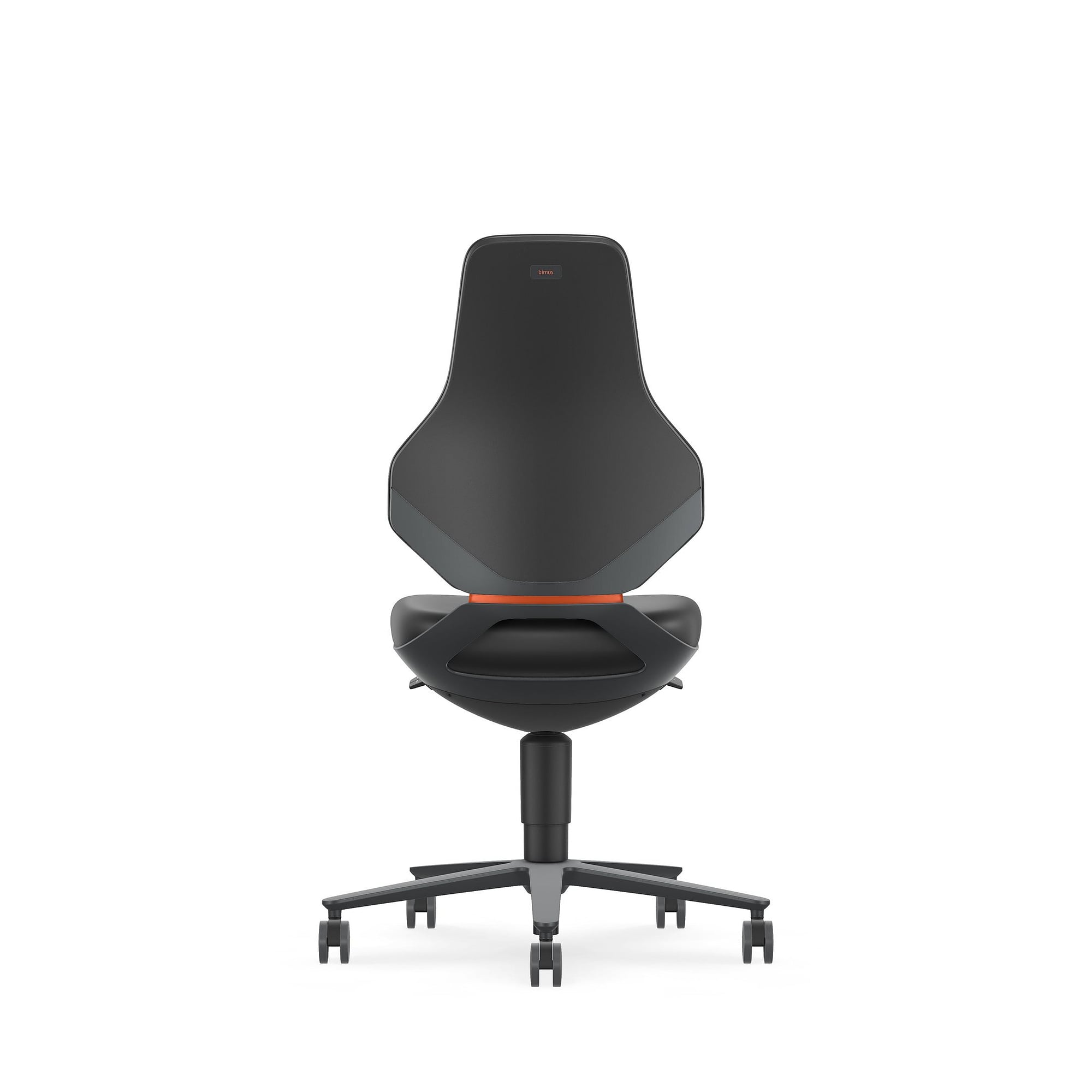 ESD TEXON 2 task swivel chair with castors, Magic synthetic leather black, seat height 450 to 620 mm - Bimos 9173E-MG01