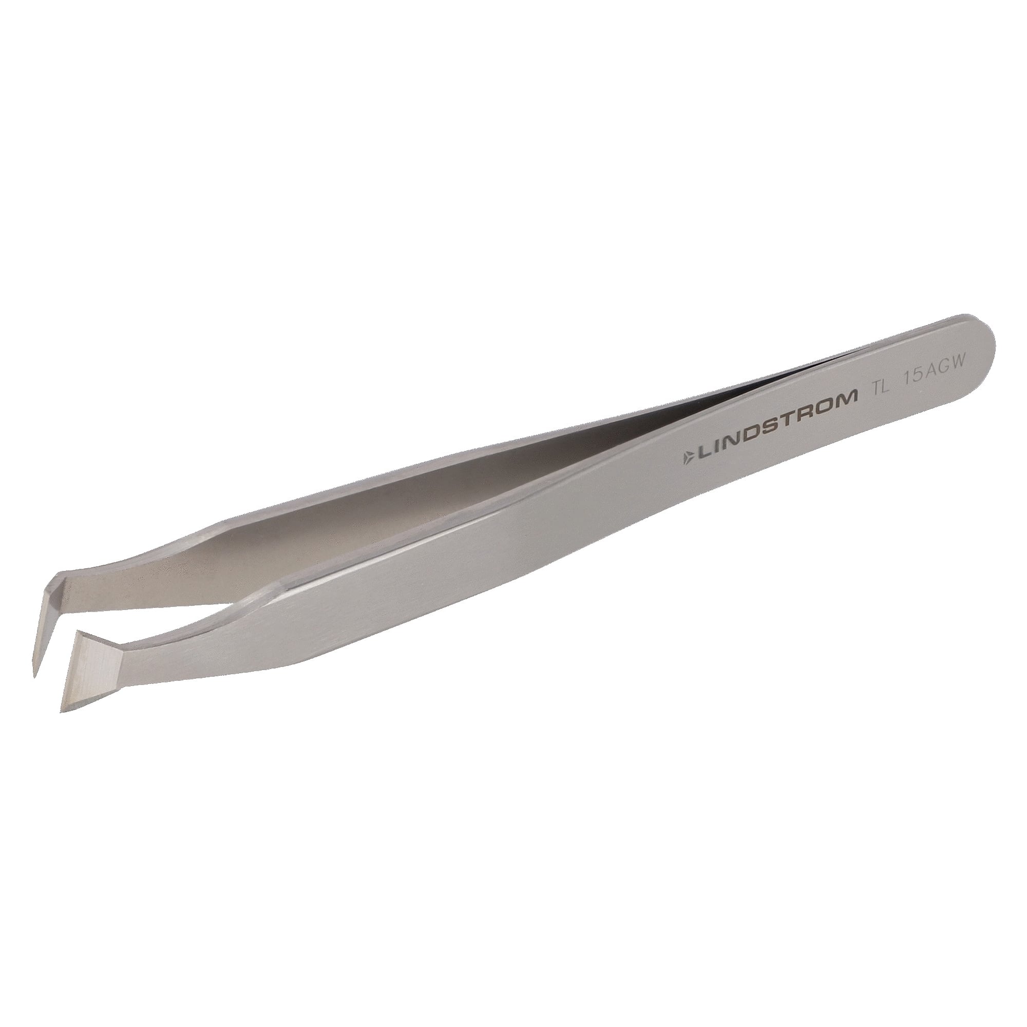 Pince brucelles coupante 115 mm, lames coudées, acier au carbone - Lindström TL 15AGW