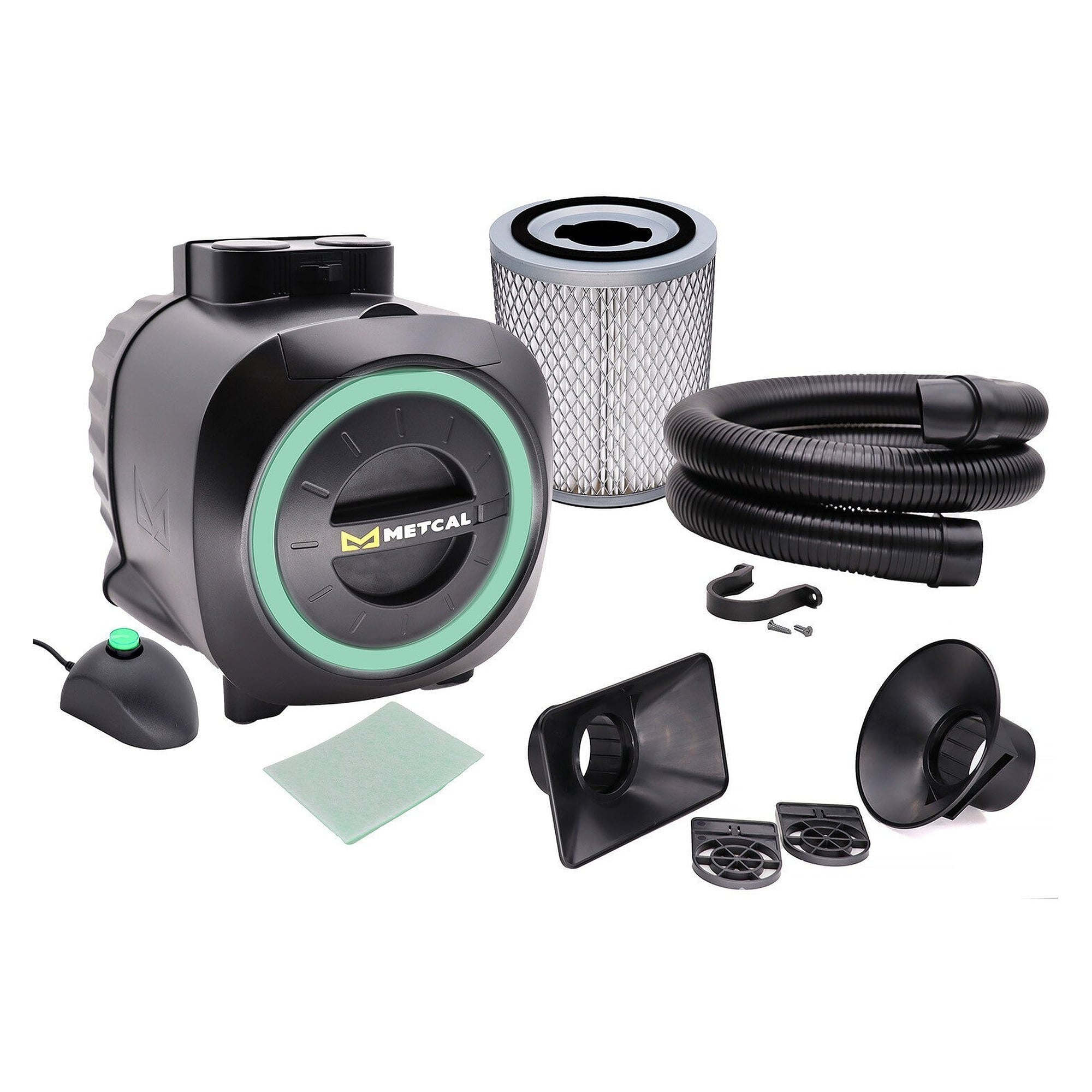 Kit d'aspiration des fumées de soudage HEPA 13/gaz avec bras et deux buses, 2 postes - Oki BVX-250-KIT