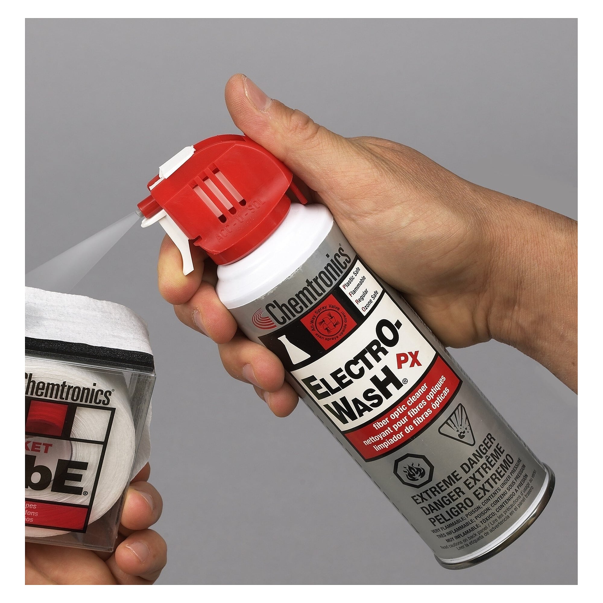Präzisionsreiniger und Entfetter Electro-Wash PX, 200 ml Spray, kunststoffverträglich - Chemtronics ES810E