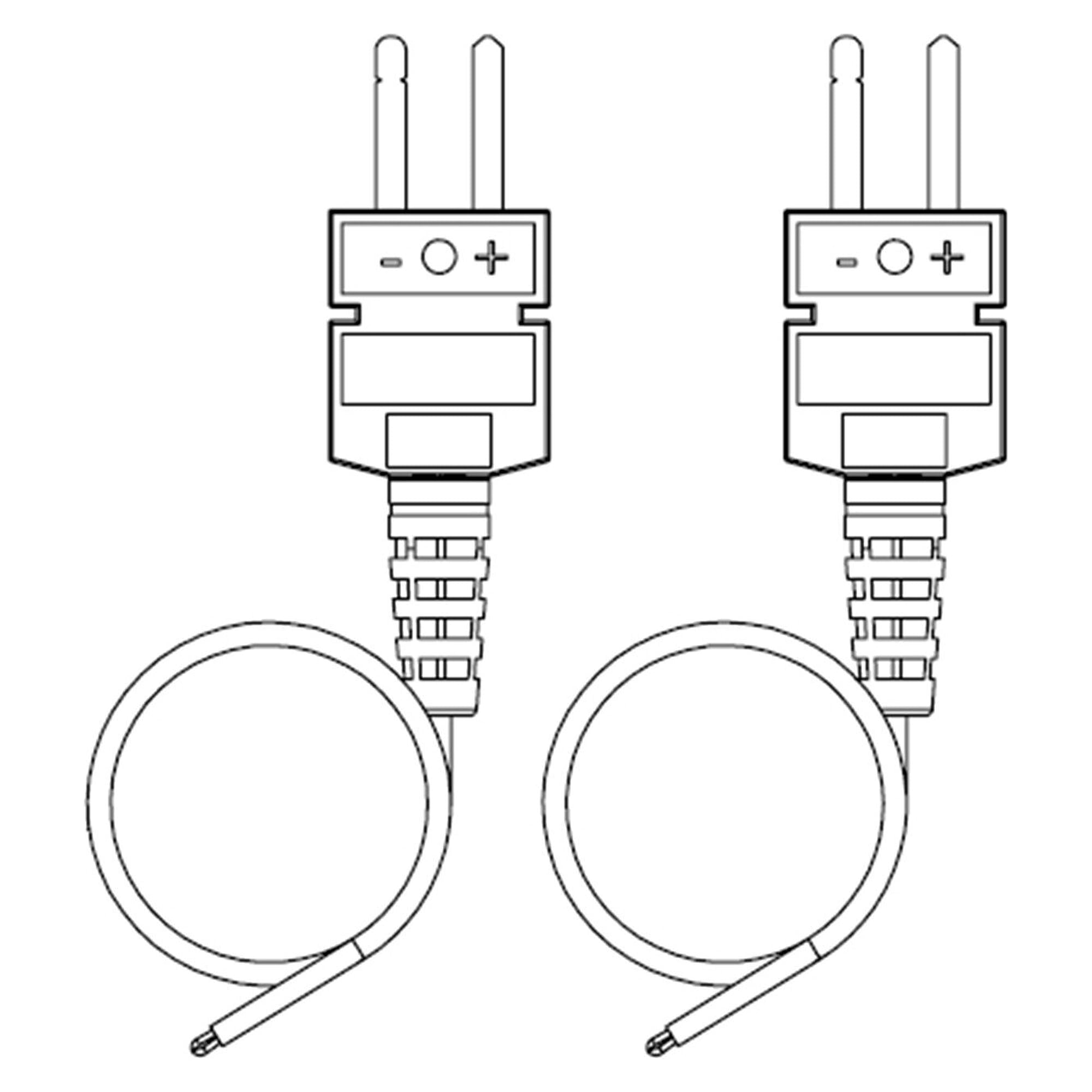 Kit de thermocouples type K, 36 AWG, 2 pièces, pour systèmes HCT et PCT-1000 - Oki AC-TCK-36-36