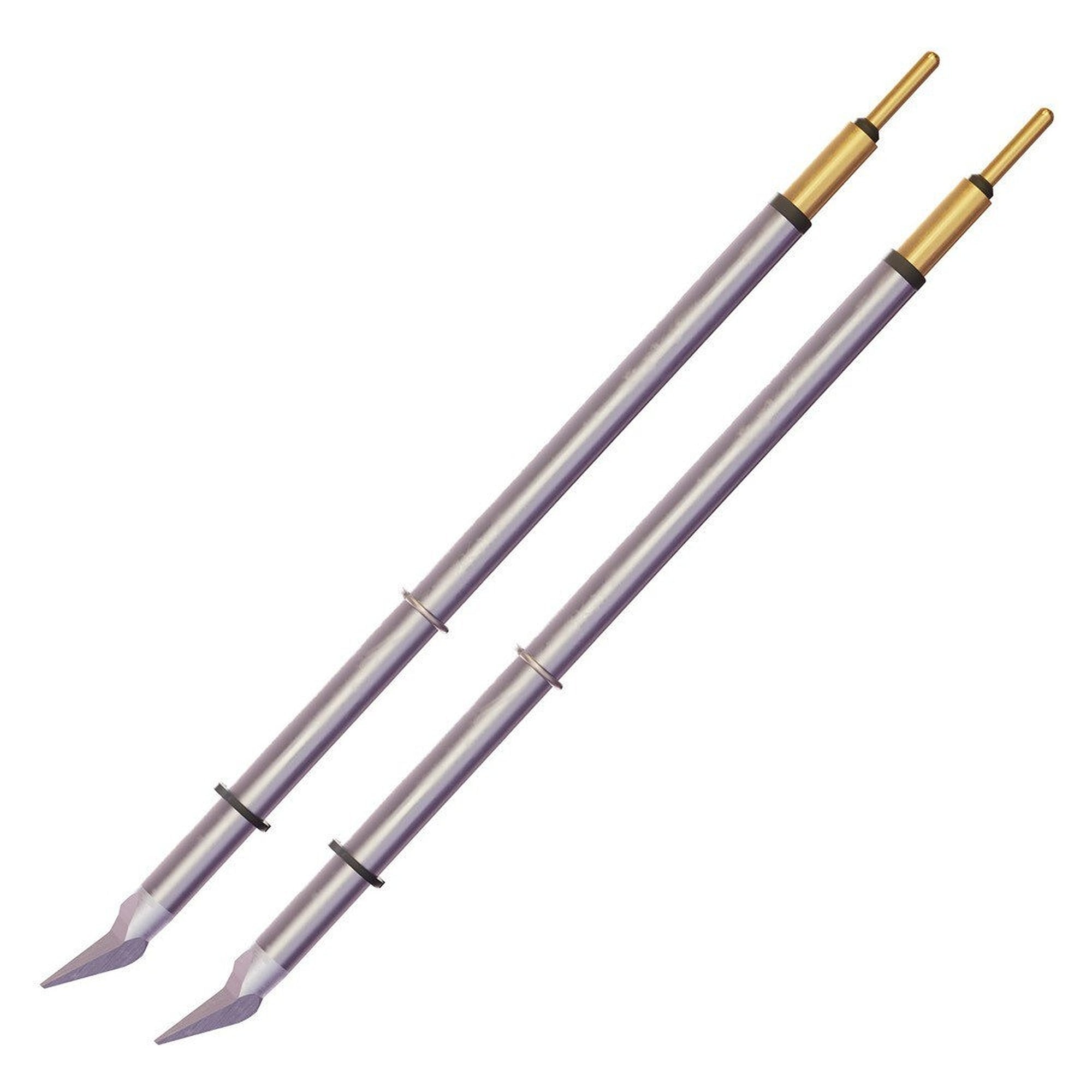 MicroFine-Pinzetten-Lötspitzen konisch gebogen 0,2 x 6,8 mm, 413 °C, Paar - Oki MFT-7CNB6802