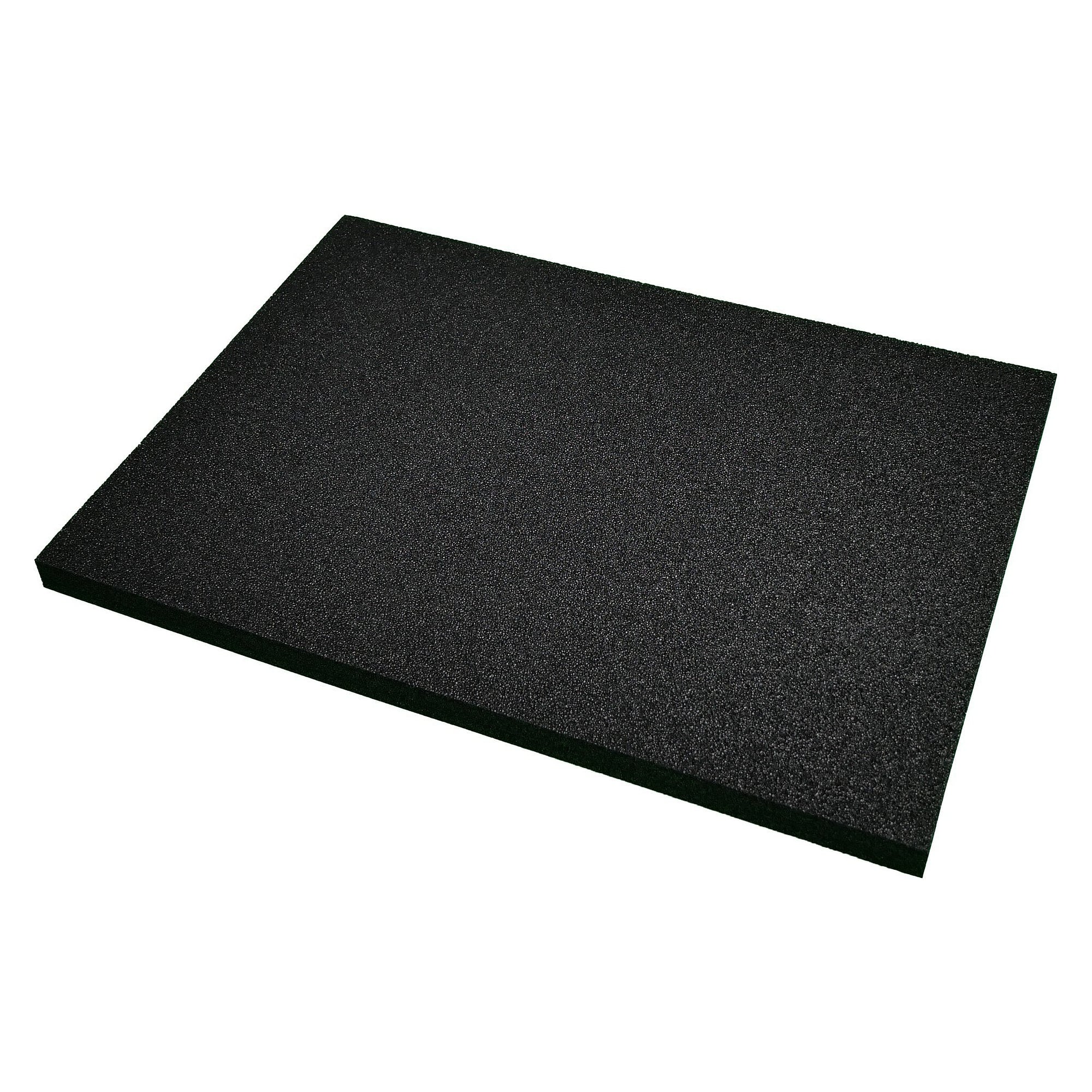 ESD foam black hard, 353 x 253 x 15 mm, conductive PU insert for ESD storage bins - Safeguard WL87454