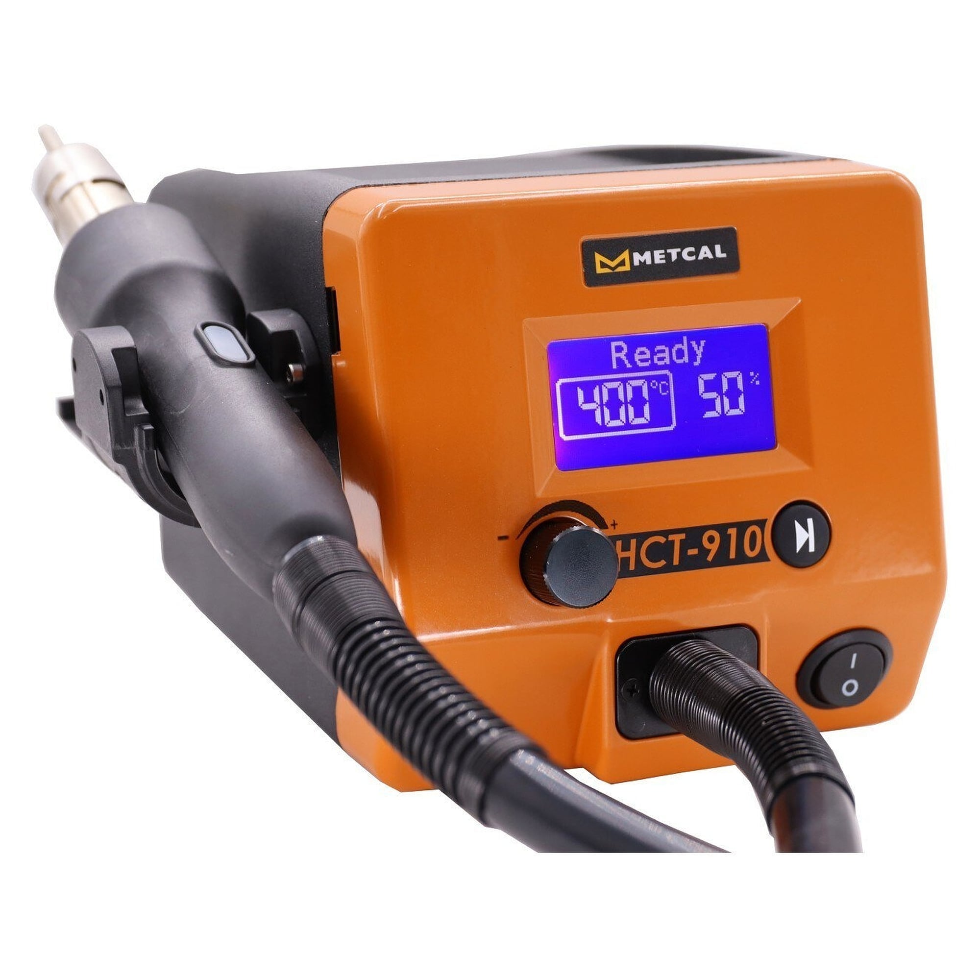 Heißluft-Reworkstation 900 W, 50 bis 600 °C, bis 120 l/min, ESD-sicher, 230 V - Metcal HCT-910-21