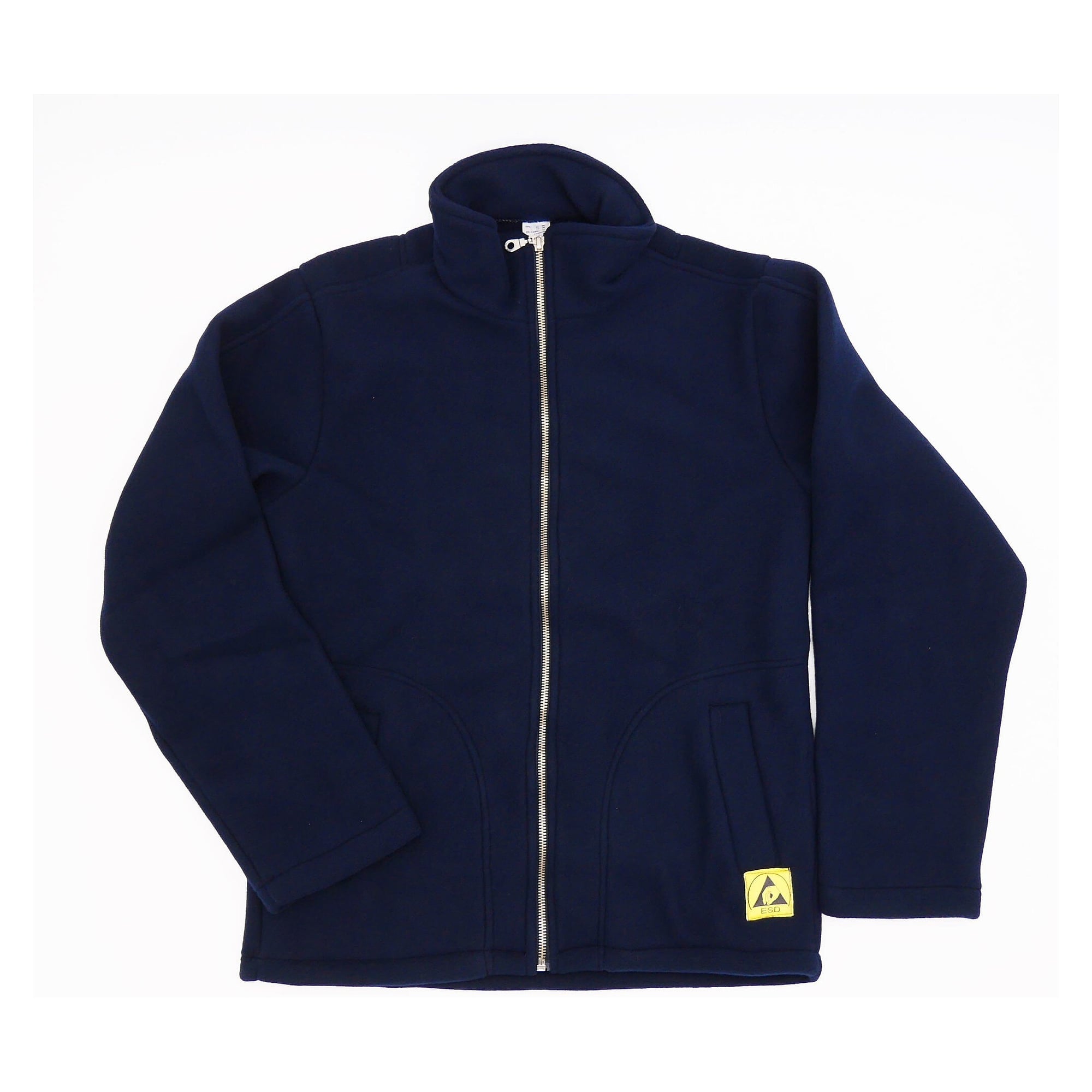 ESD-Fleecejacke unisex aus FL1-Gewebe mit Carbonfaser, blau, Größe S - Safeguard EL-FL1-NBS
