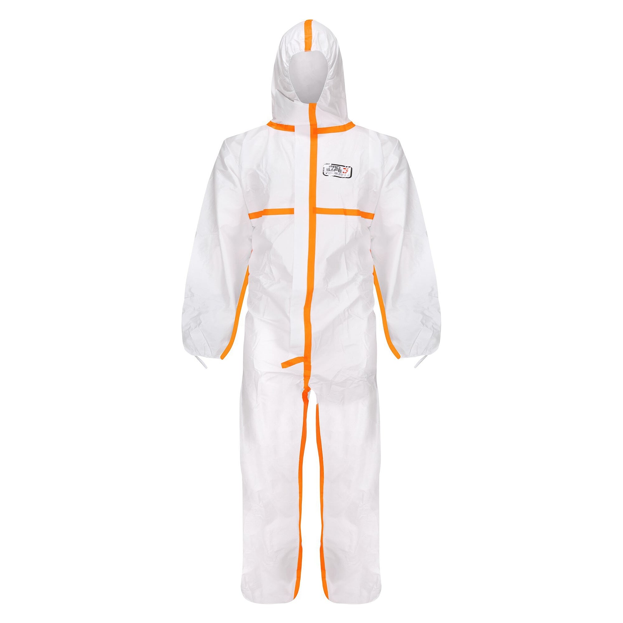 Chemikalienschutzanzug ProSafe 3 mit Kapuze, Typ 3B, 4B, 5B, 6B, antistatisch, weiß, Größe XXL - DS Safety Wear PS3-2XL