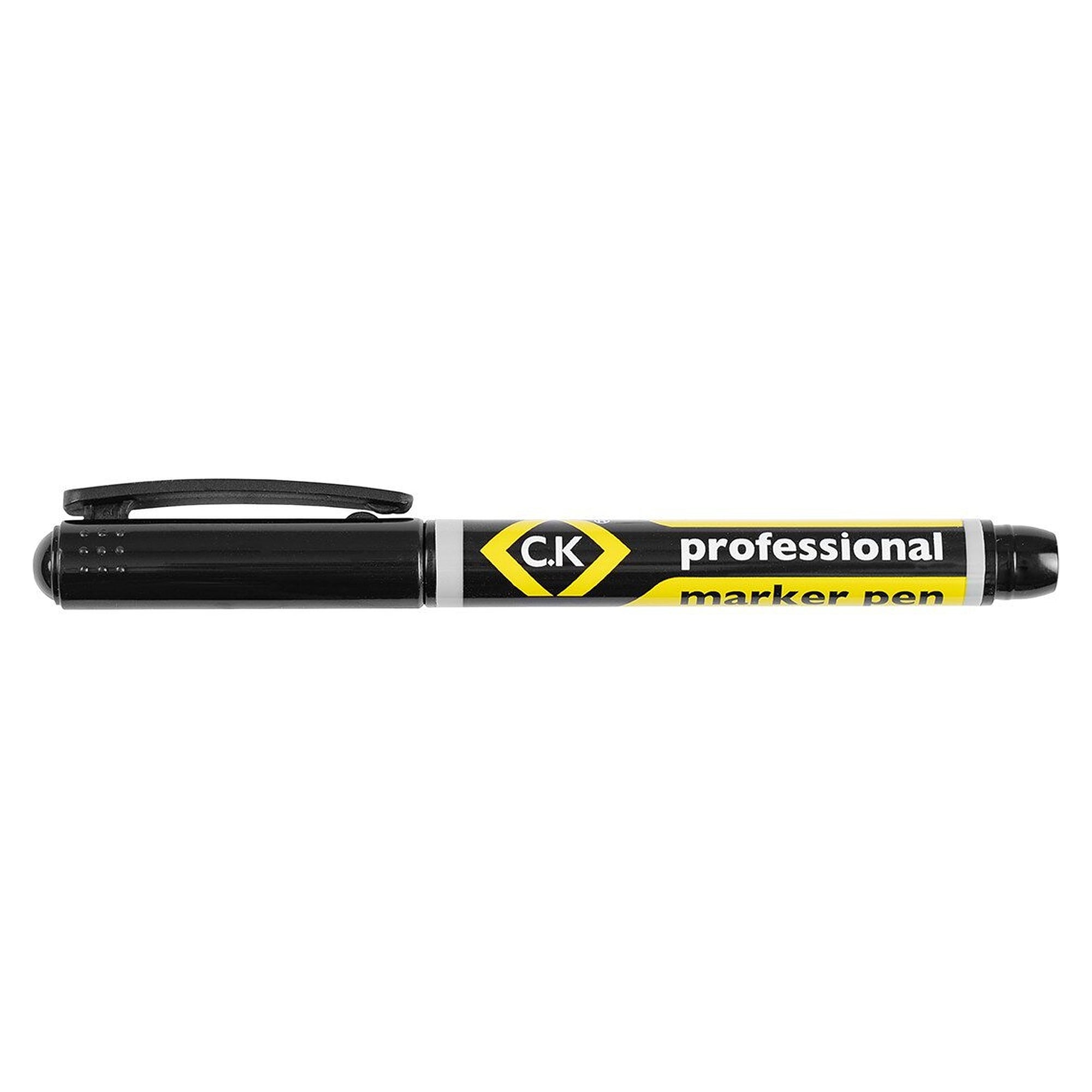 Permanent marker black with 1 mm bullet tip, waterproof, quick-drying, for wet surfaces - C.K T1130