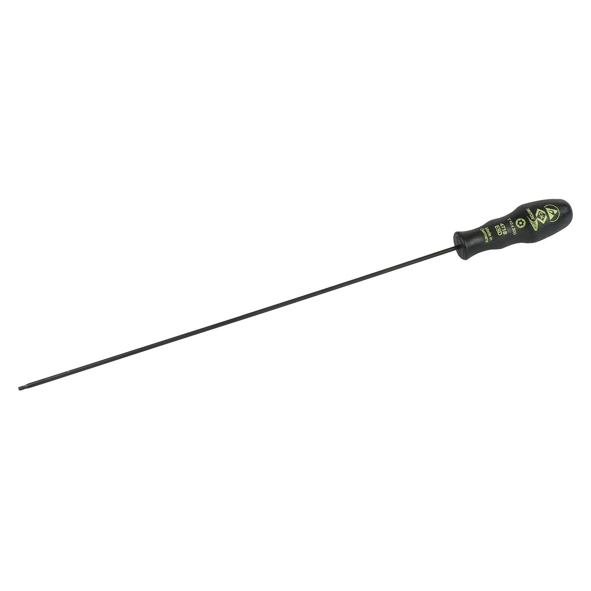 ESD screwdriver Triton security TORX TX10 x 300 mm, dissipative, triangular handle - C.K T4718ESD 1030