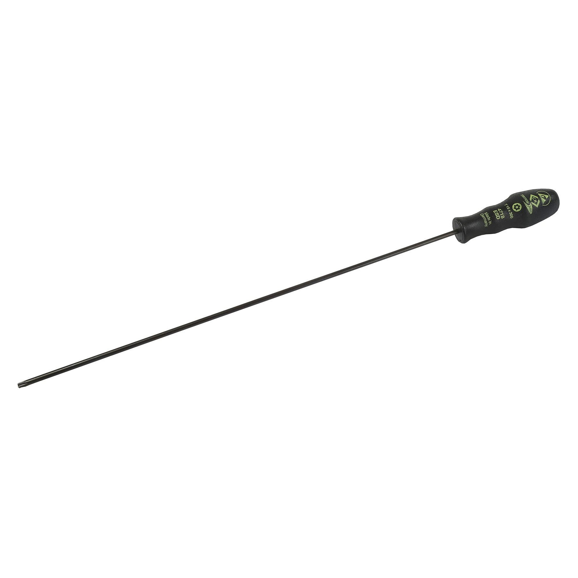 ESD screwdriver Triton security TORX TX15 x 300 mm, dissipative, triangular handle - C.K T4718ESD 1530