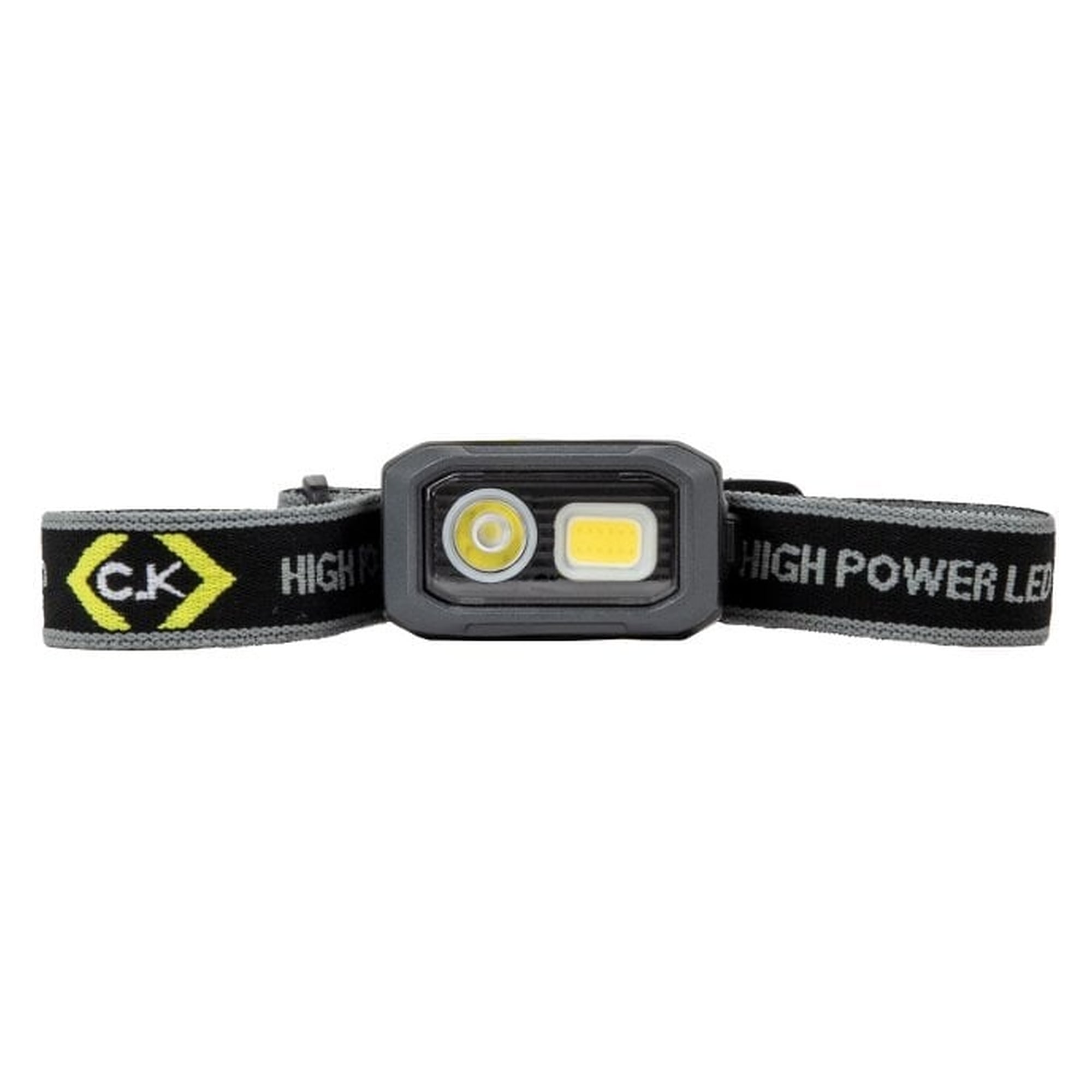 Lampe frontale LED magnétique à capteur et double lentille, 500 lm, pour travailler mains libres - C.K T9615USB