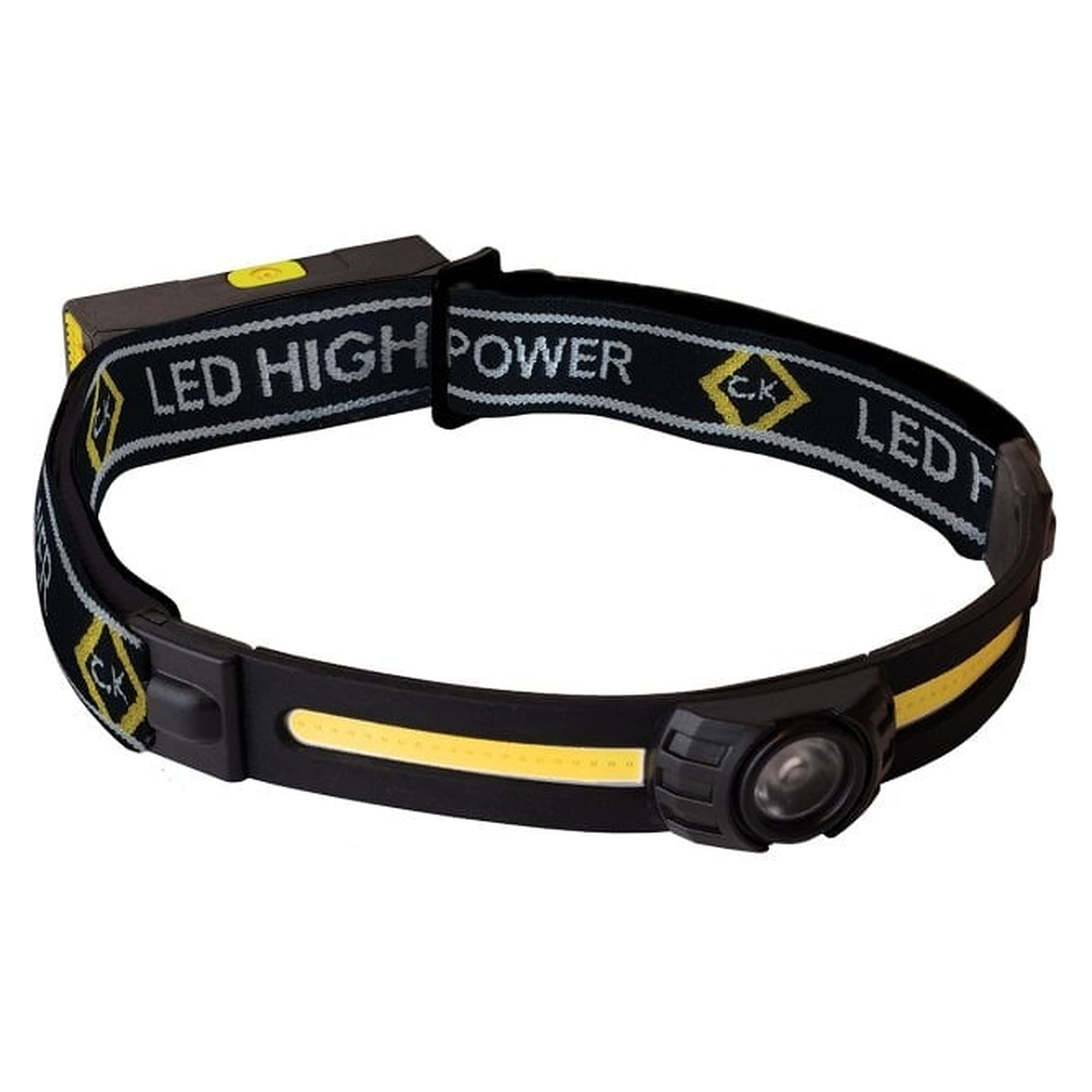 Rechargeable LED headlamp, 400 lm, for hands-free work - C.K T9630USB