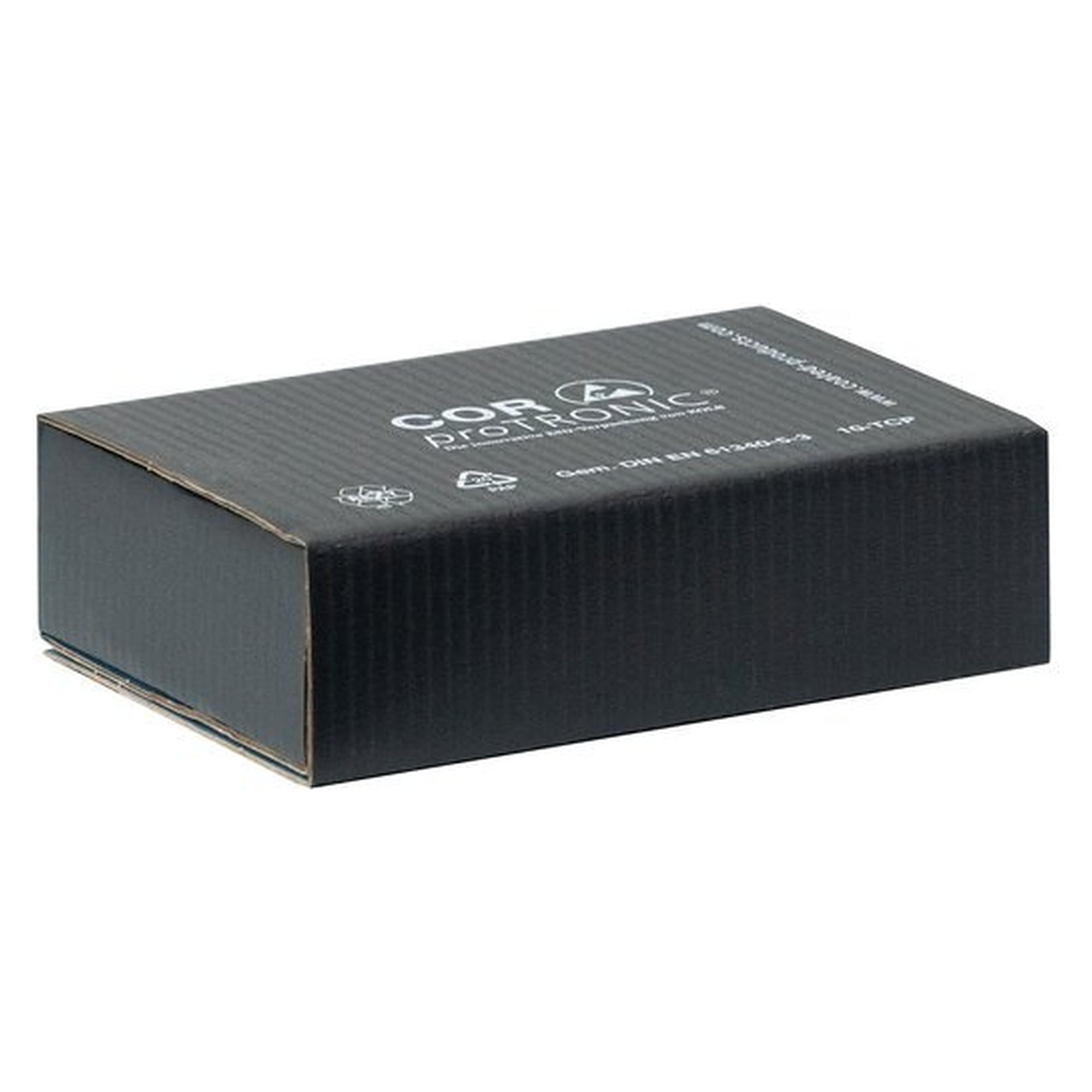 Boîte d'expédition ESD CORproTRONIC Foampac 280 x 140 x 100 mm, sans mousse - Hans Kolb 10107400-0001