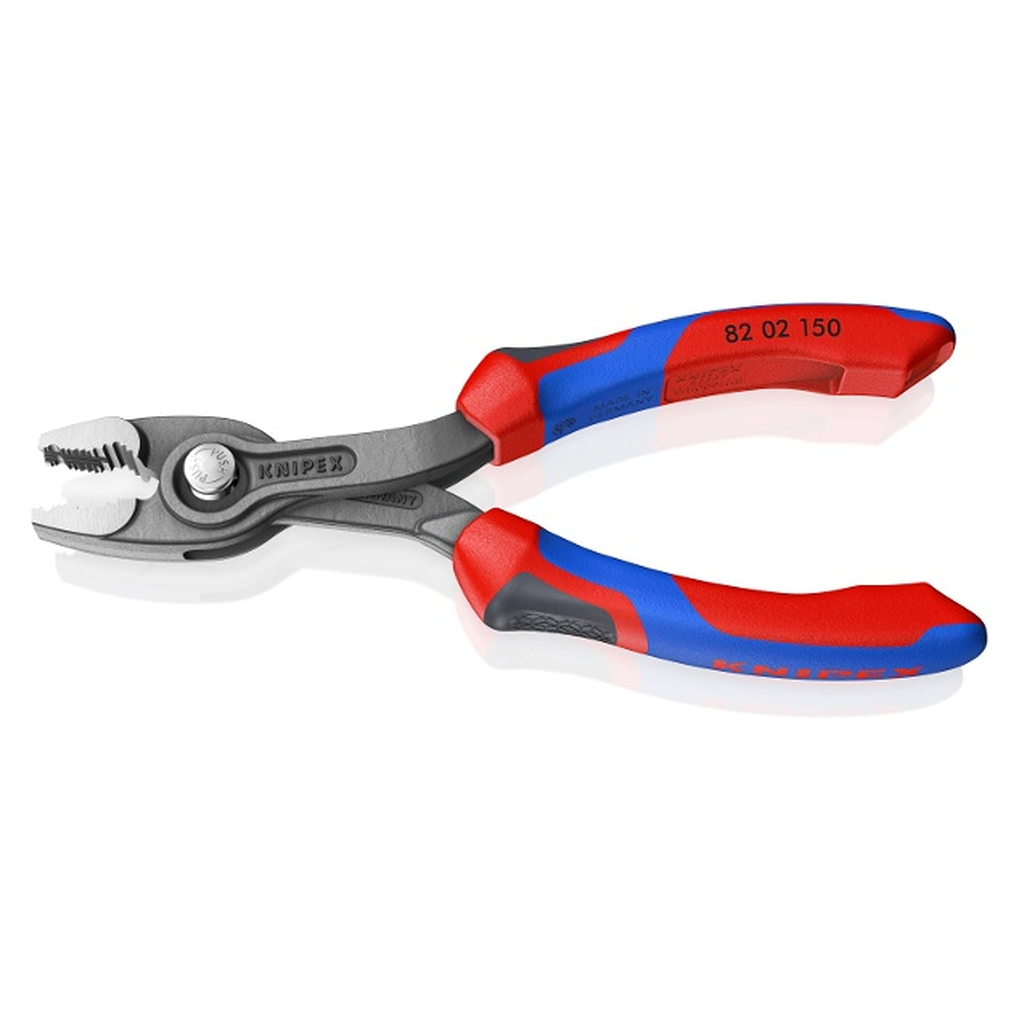 Pince de préhension frontale TwinGrip pour vis grippées et abîmées, 150 mm - Knipex 82 02 150