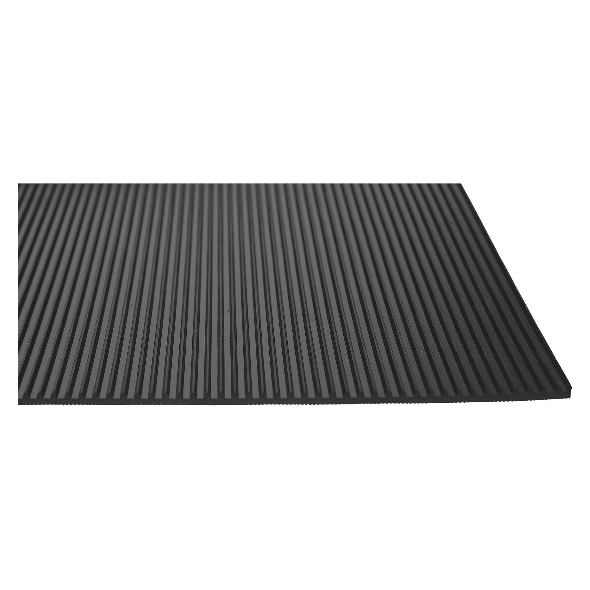 ESD shelf covering with grooved profile, black, 200 mm x 10 m, 3 mm thick - Safeguard ESD-REGALBELAG-TIEFE 200MM