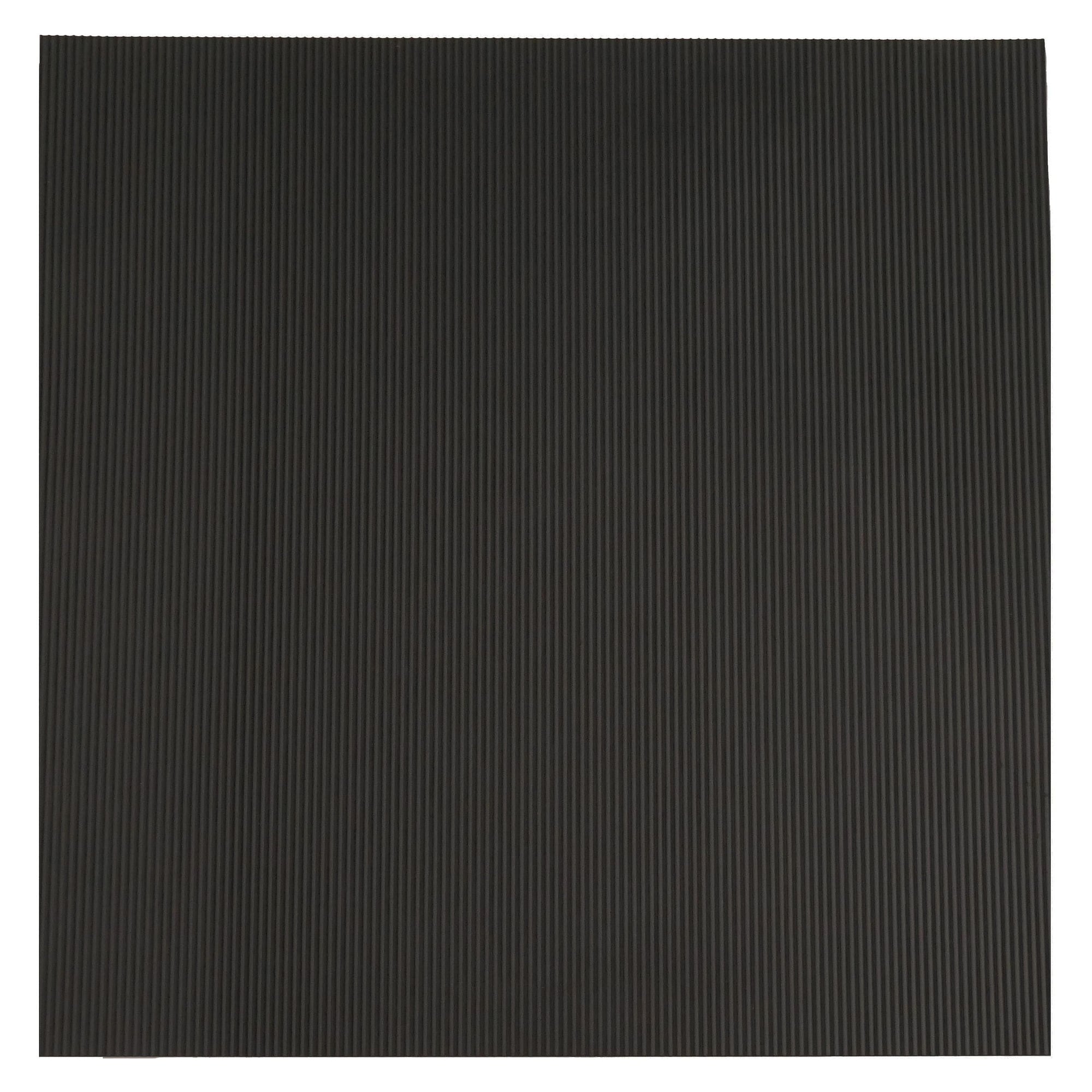 ESD shelf covering with grooved profile, black, 450 mm x 10 m, 3 mm thick - Safeguard ESD-REGALBELAG-TIEFE 450MM