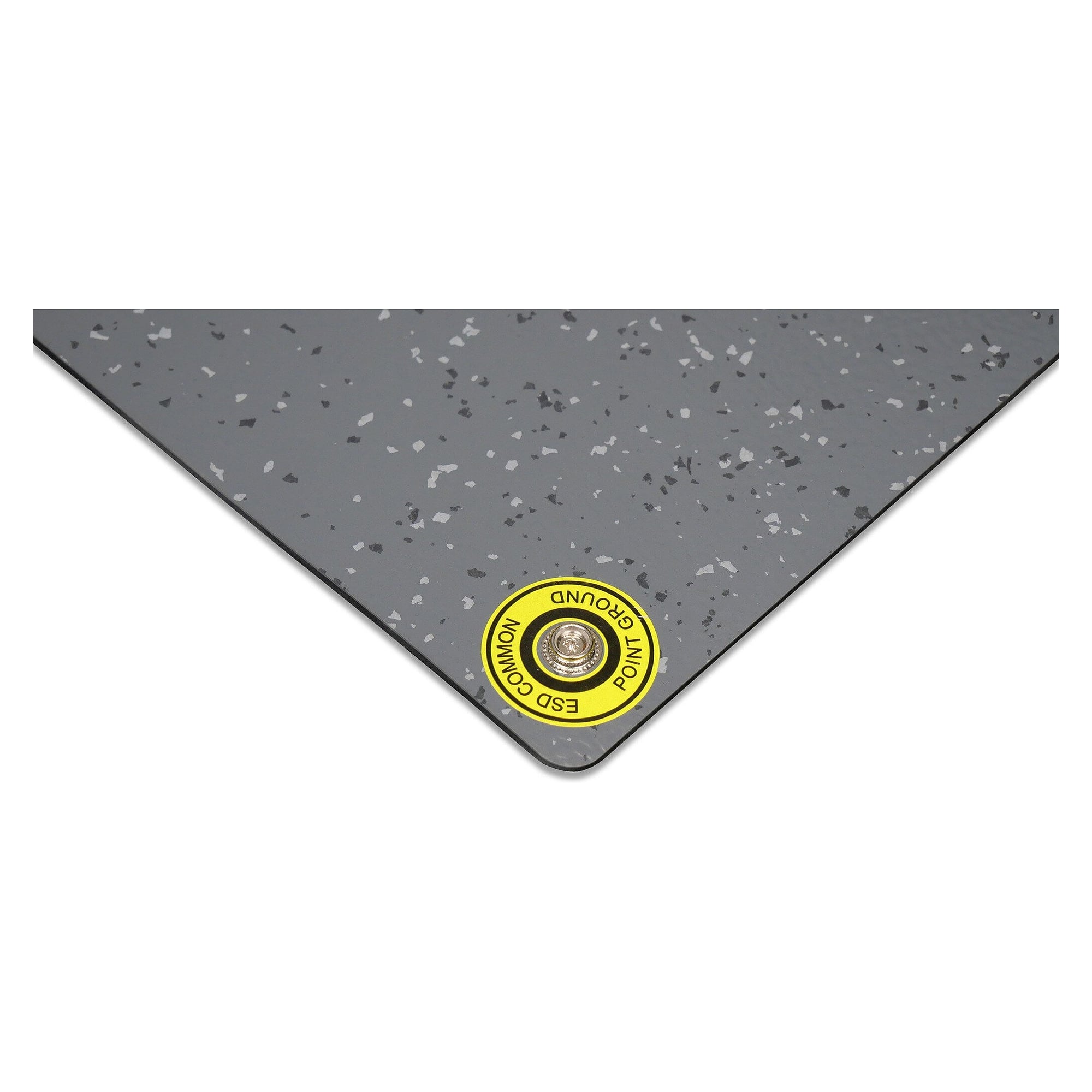 ESD floor mat set with snap and ground cord, grey, 2.5 x 1.2 m - Safeguard Bodenmattenset 2,5 x 1,2 m
