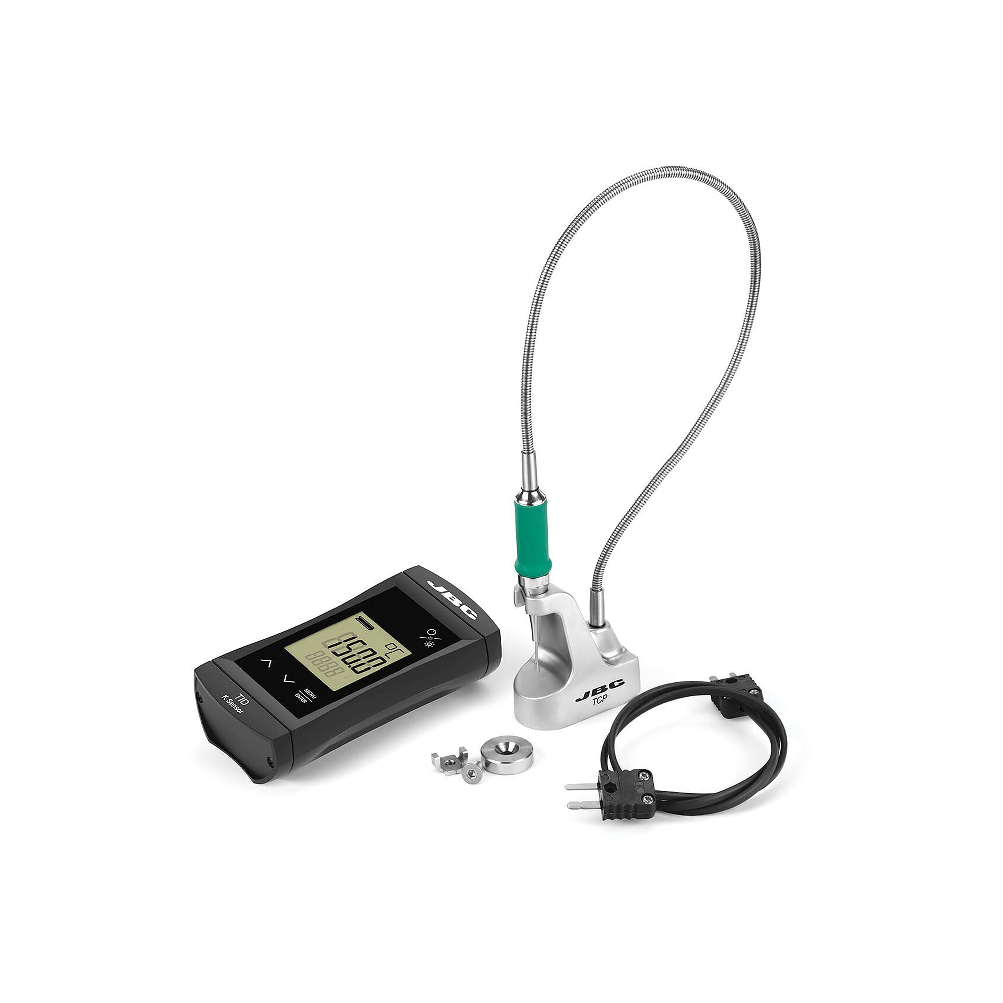 Digitales Lötspitzen-Temperaturmessset Typ K, 25 bis 300 °C, mit TID-Konsole - JBC TCP-KA