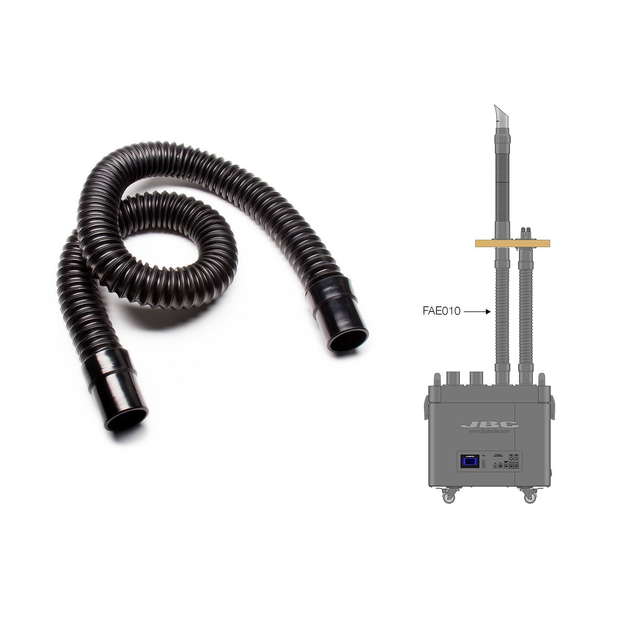 Lötrauch-Absaugset FAE1 für zwei Arbeitsplätze, 230 m³/h, HEPA H13, 230 V - JBC FAE1-2K2D