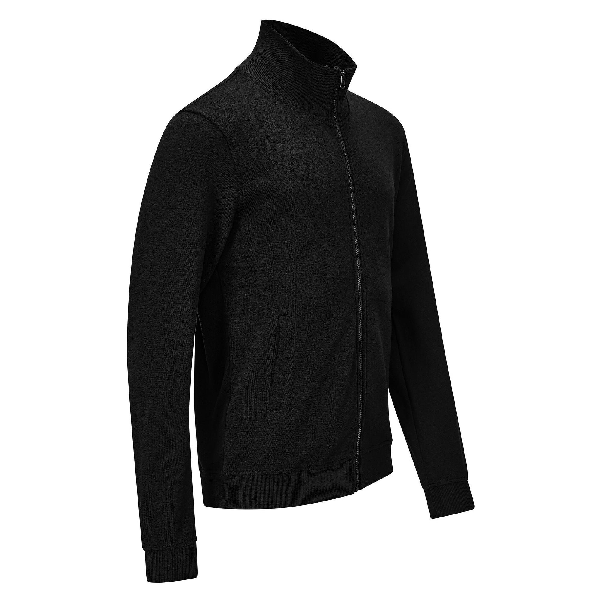 Veste sweat ESD zippée, 300 g/m², 10 % carbone, unisexe, noire, taille L - Safeguard SG-SJ-SCH-300-L40
