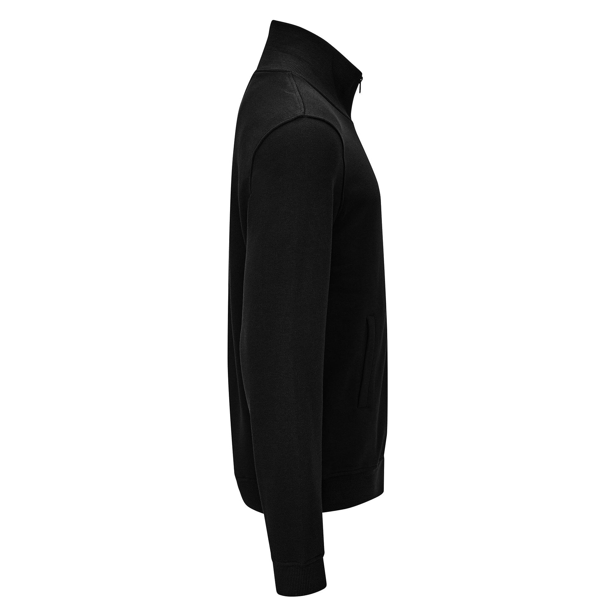 Veste sweat ESD zippée, 300 g/m², 10 % carbone, unisexe, noire, taille 4XL - Safeguard SG-SJ-SCH-300-L40
