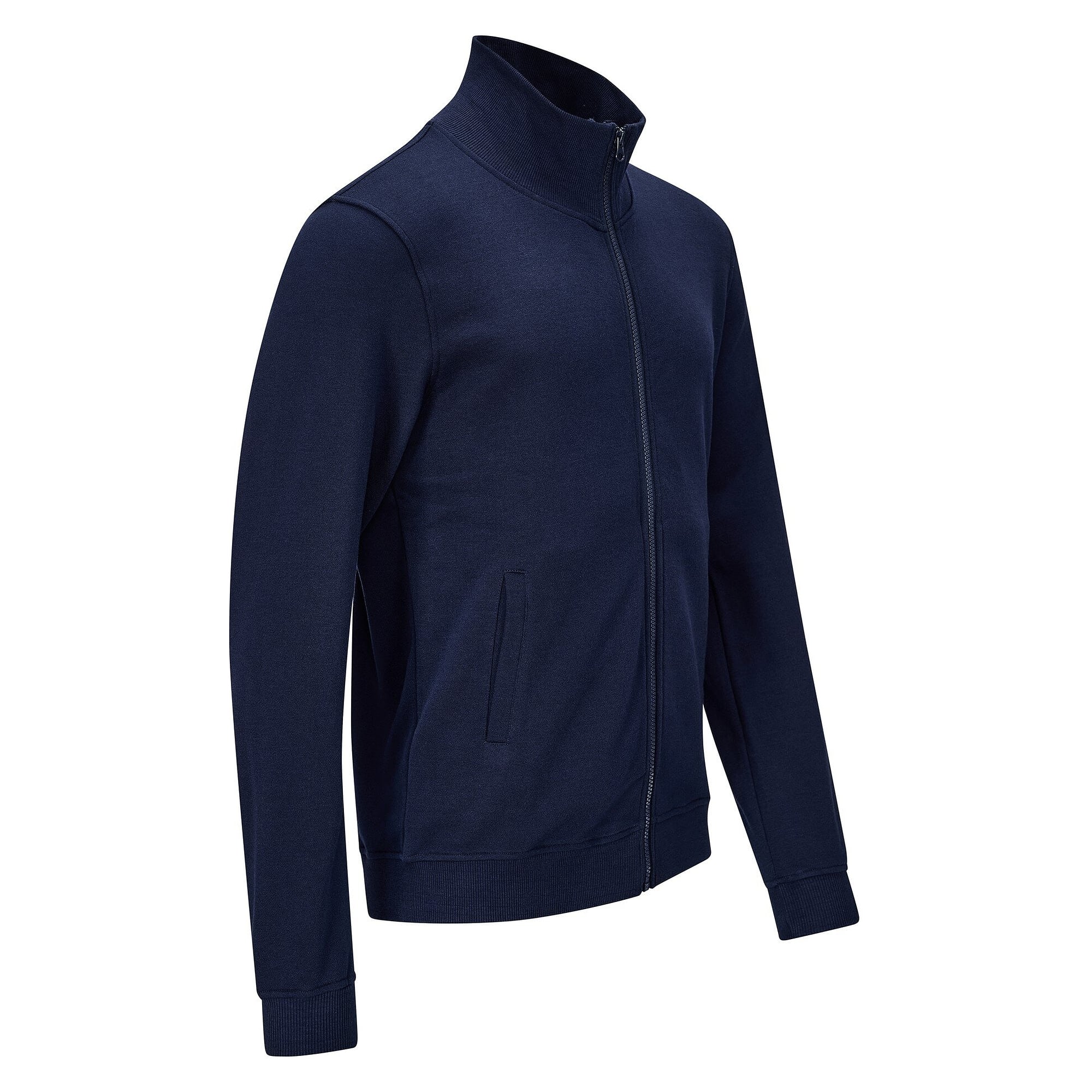 Veste sweat ESD zippée, 300 g/m², 10 % carbone, unisexe, bleu marine, taille 3XL - Safeguard SG-SJ-MB-300-L40