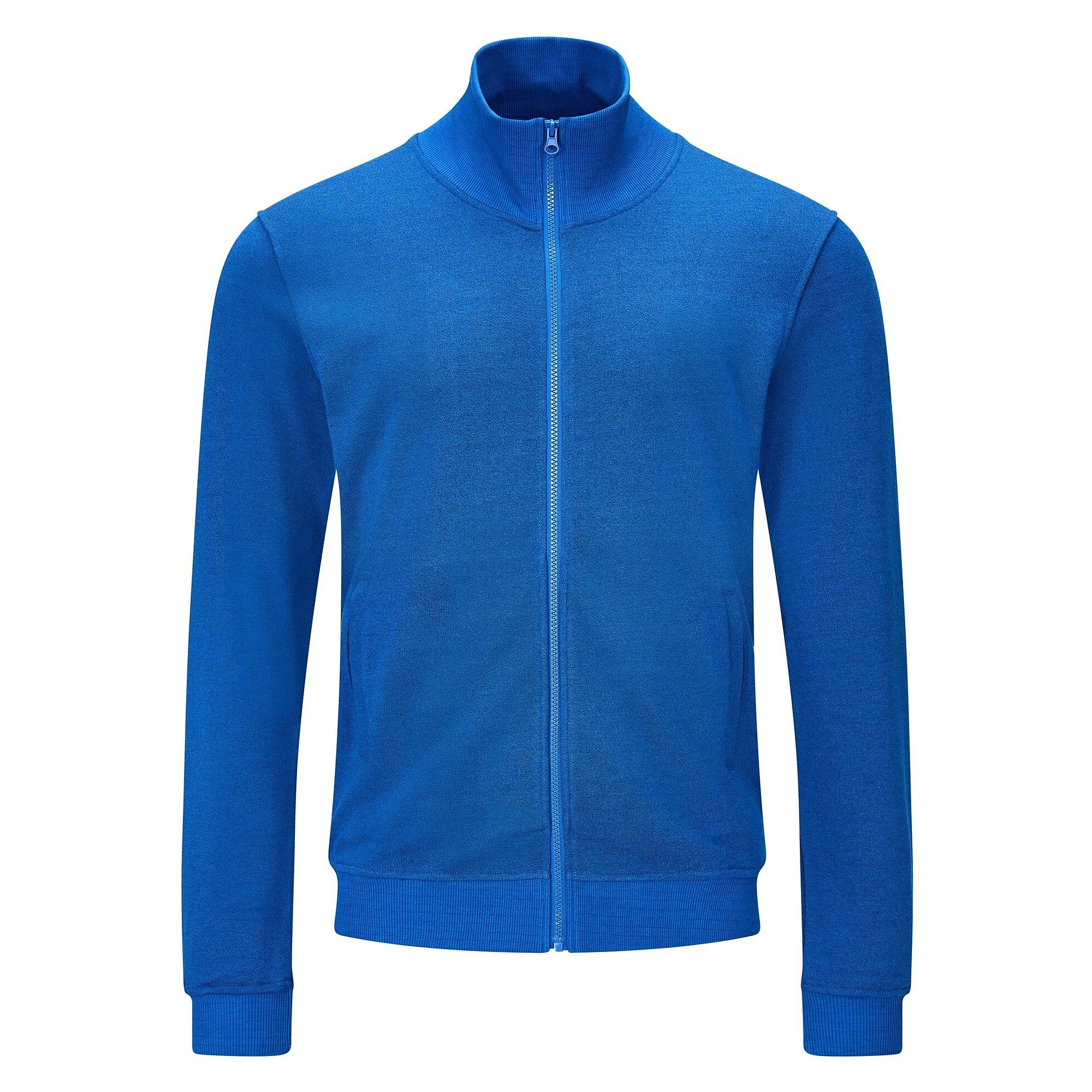 Veste sweat ESD zippée, 300 g/m², 10 % carbone, unisexe, bleu roi, taille S - Safeguard SG-SJ-RB-300-L40