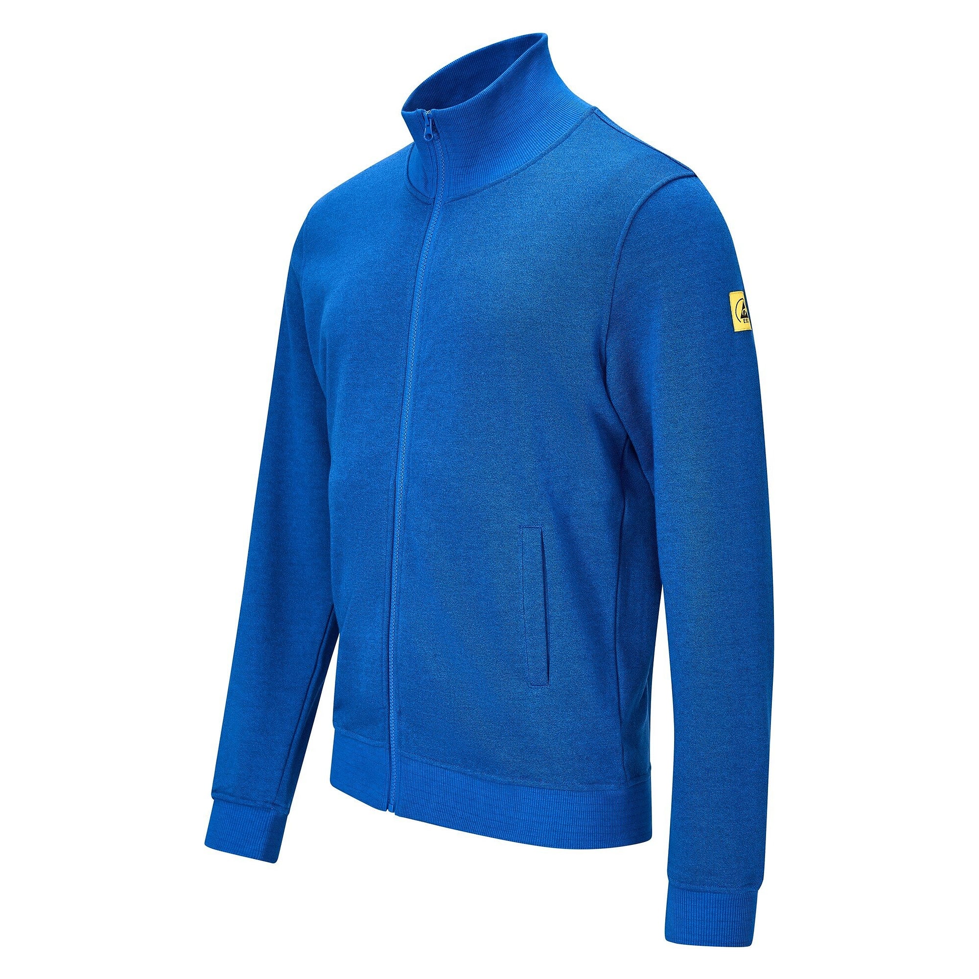 Veste sweat ESD zippée, 300 g/m², 10 % carbone, unisexe, bleu roi, taille 4XL - Safeguard SG-SJ-RB-300-L40