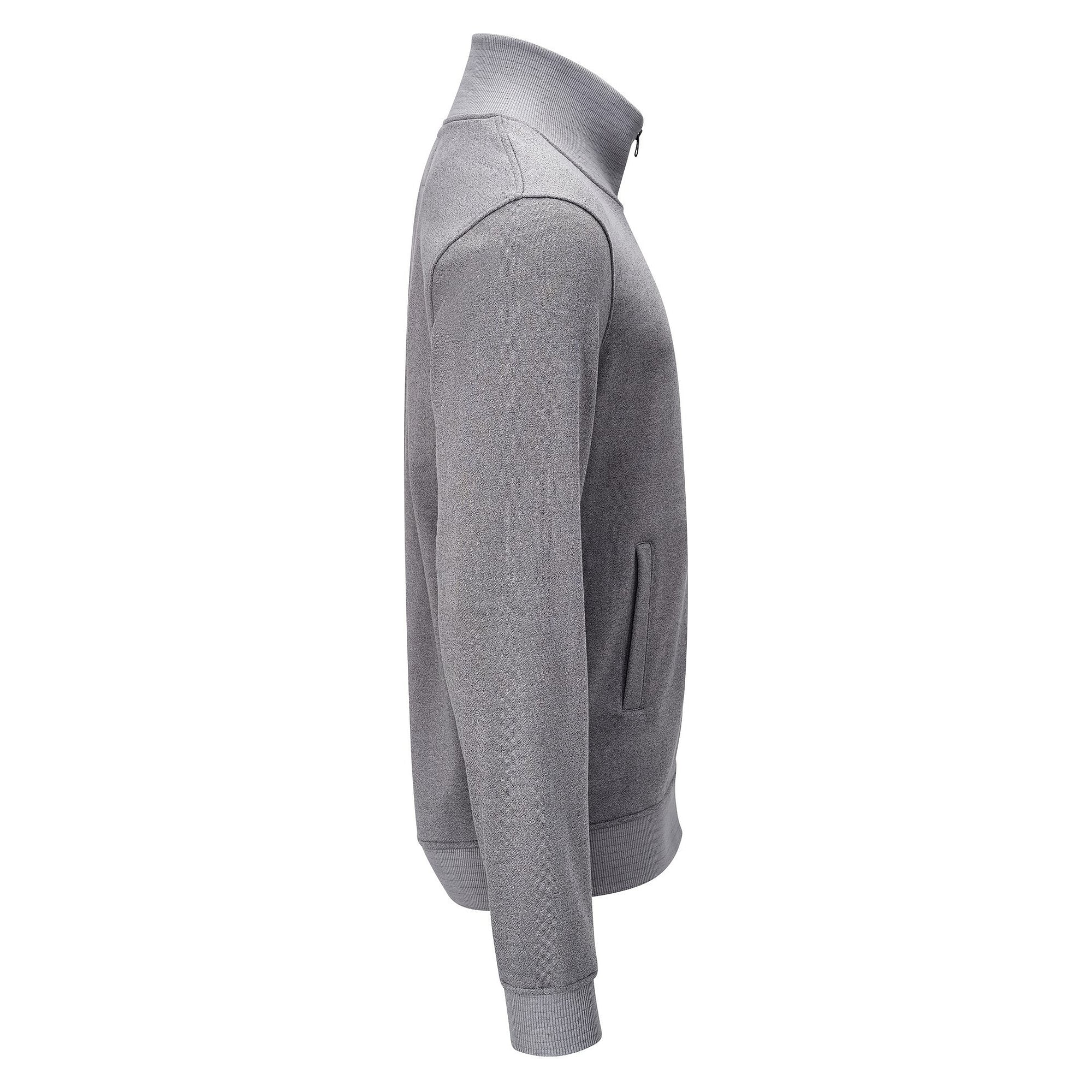 Veste sweat ESD zippée à col montant, 300 g/m², grise, taille XS - Safeguard SG-SJ-GR-300-L40