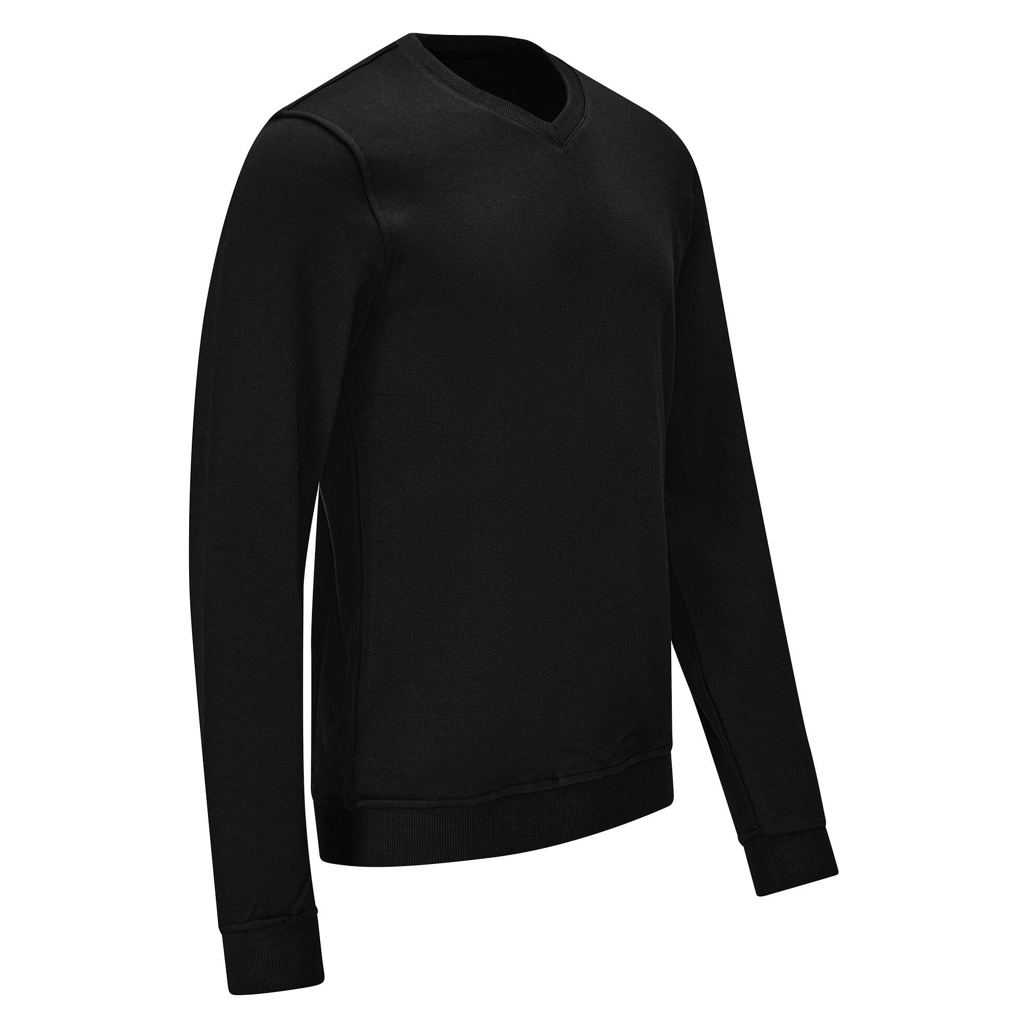 Sweat-shirt ESD col en V, 300 g/m², 10 % carbone, noir, taille 4XL - Safeguard SG-SS-SCH-300-L20