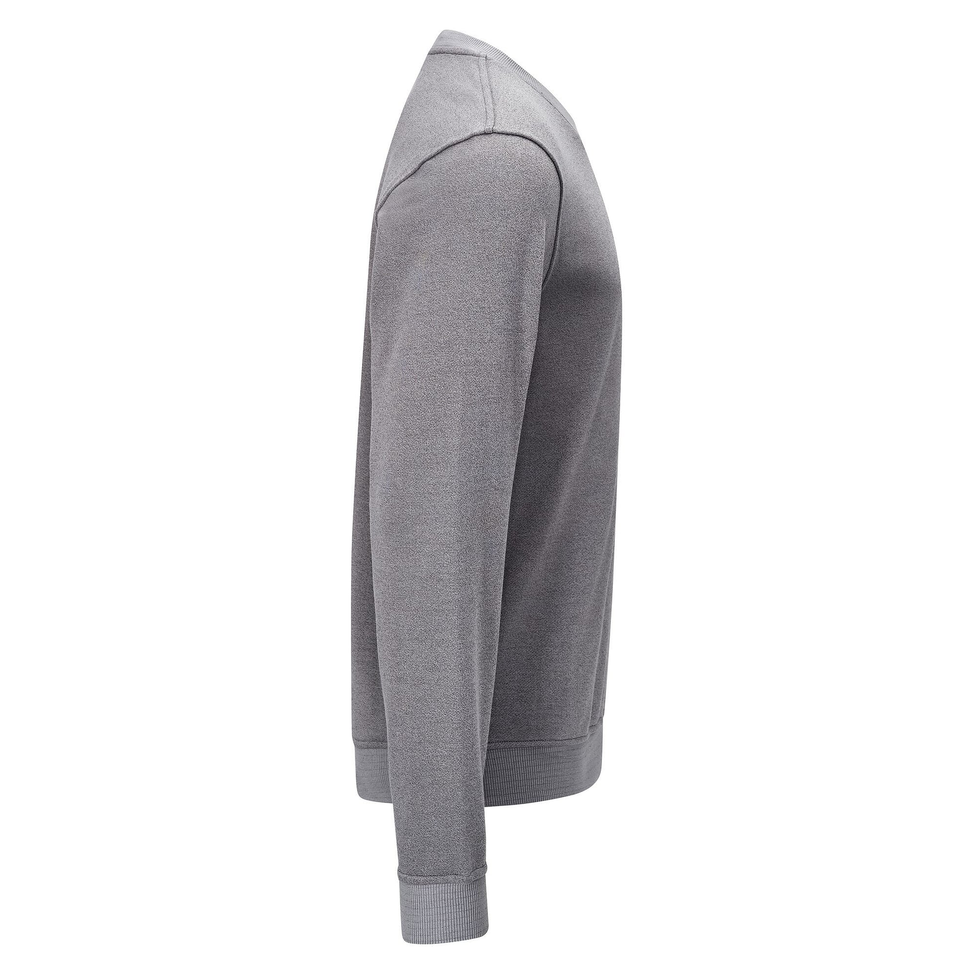 Sweat-shirt ESD col en V, 300 g/m², 10 % carbone, gris, coupe confort, taille 3XL - Safeguard SG-SS-GR-300-L20