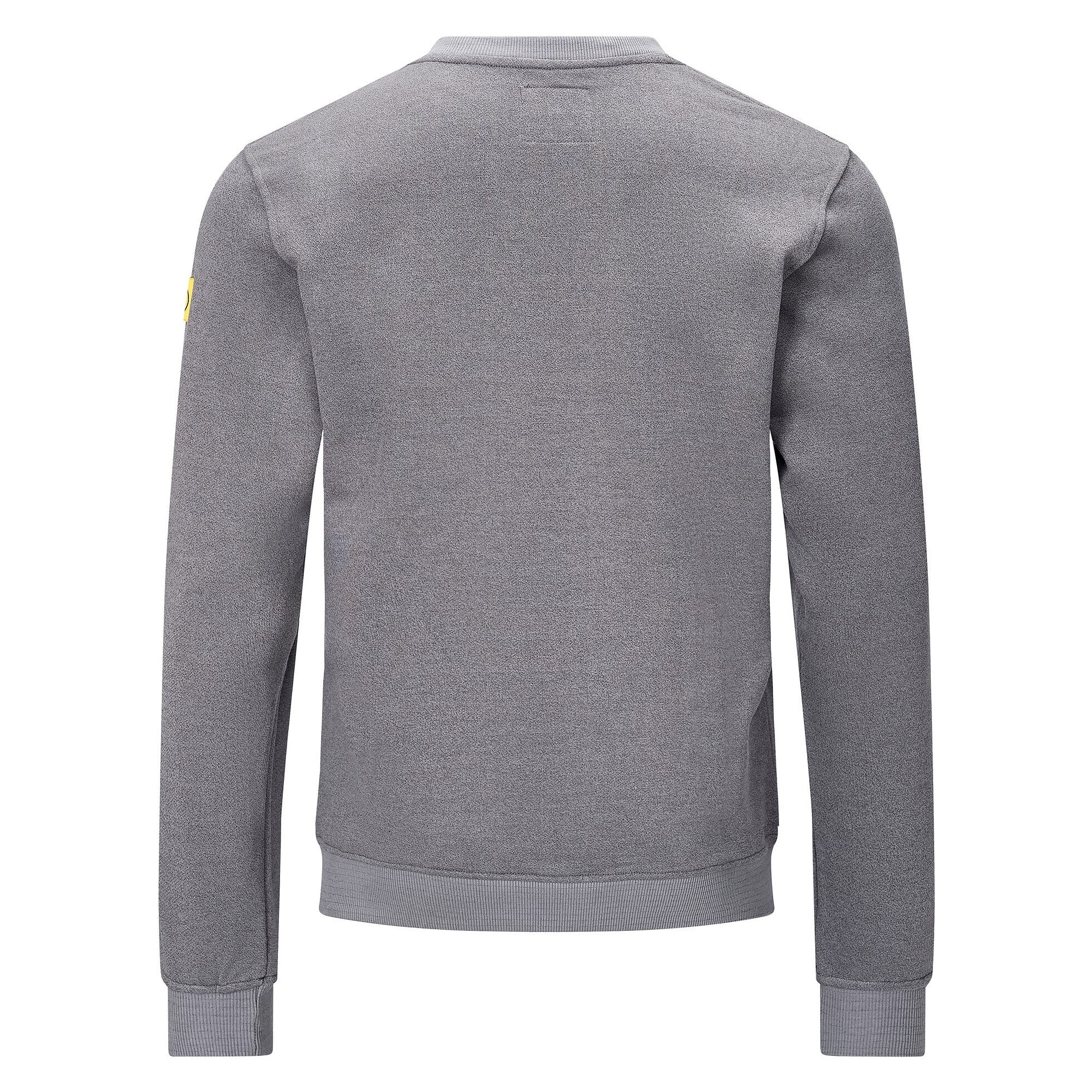 Sweat-shirt ESD col en V, 300 g/m², 10 % carbone, gris, coupe confort, taille 4XL - Safeguard SG-SS-GR-300-L20