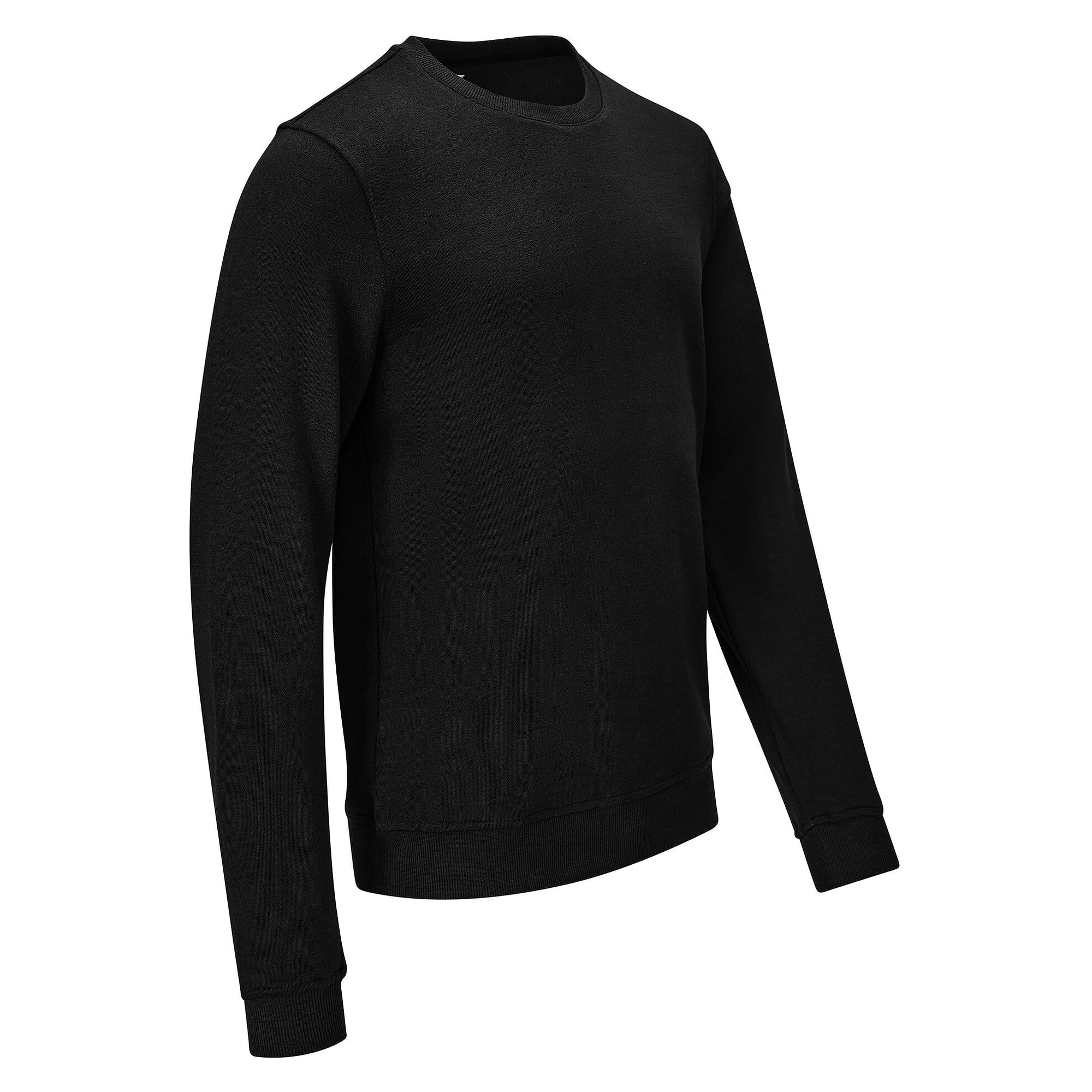 Sweat-shirt ESD col rond, 300 g/m², 10 % carbone, noir, coupe confort, taille S - Safeguard SG-SS-SCH-300-L10