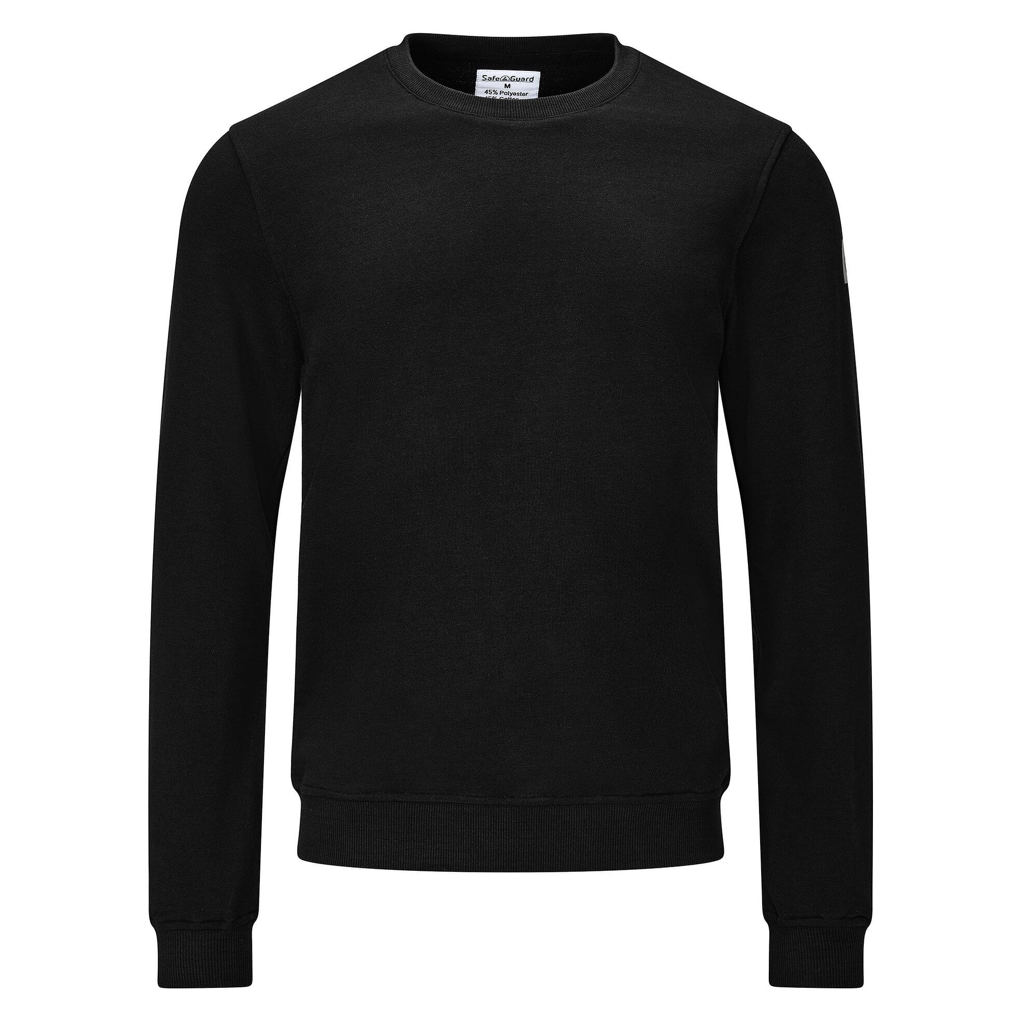 Sweat-shirt ESD col rond, 300 g/m², 10 % carbone, noir, coupe confort, taille XXL - Safeguard SG-SS-SCH-300-L10