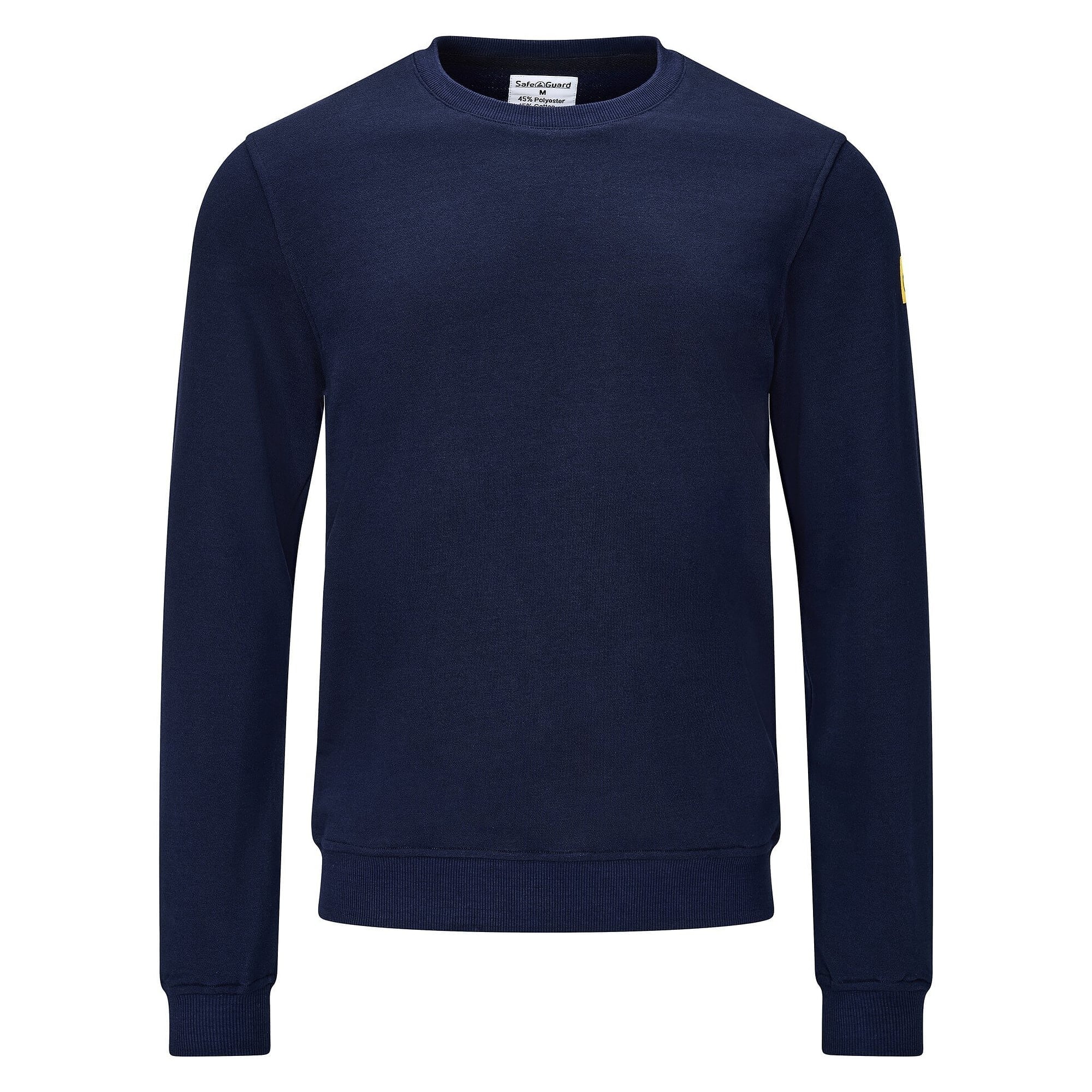 Sweat-shirt ESD col rond, 300 g/m², 10 % carbone, bleu marine, coupe confort, taille XXL - Safeguard SG-SS-MB-300-L10