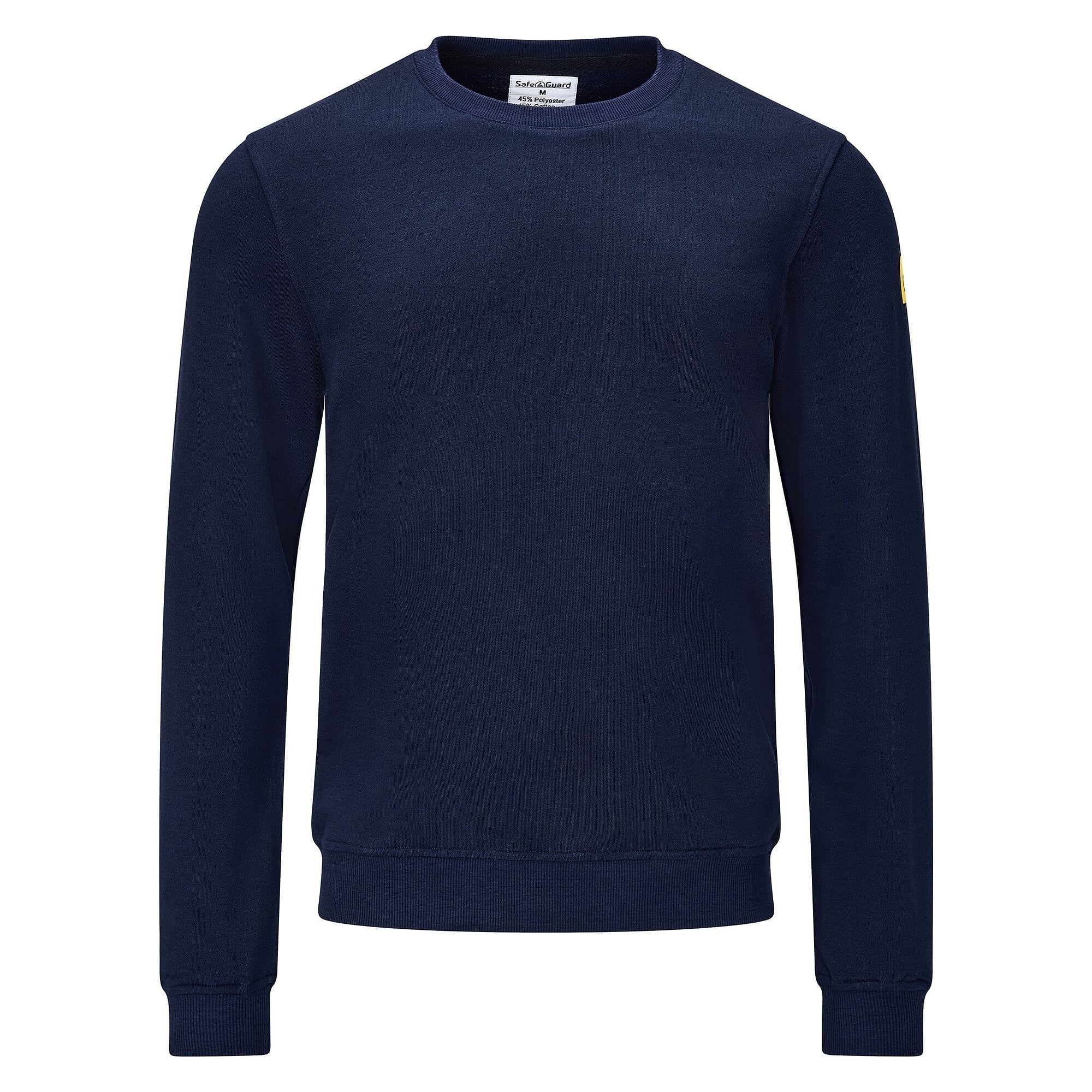 Sweat-shirt ESD col rond, 300 g/m², 10 % carbone, bleu marine, coupe confort, taille 5XL - Safeguard SG-SS-MB-300-L10