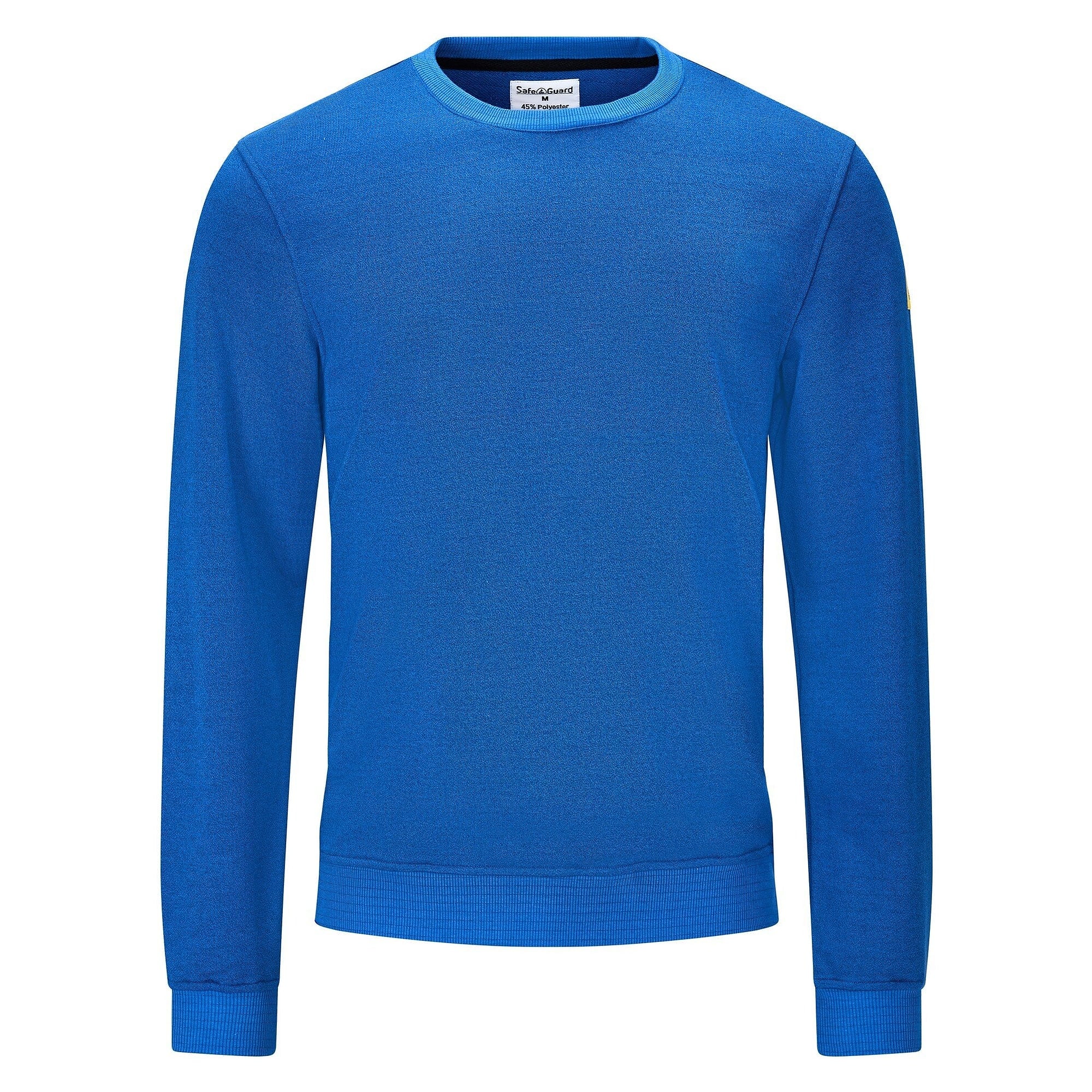 Sweat-shirt ESD col rond, 300 g/m², 10 % carbone, bleu roi, coupe confort, taille XS - Safeguard SG-SS-RB-300-L10