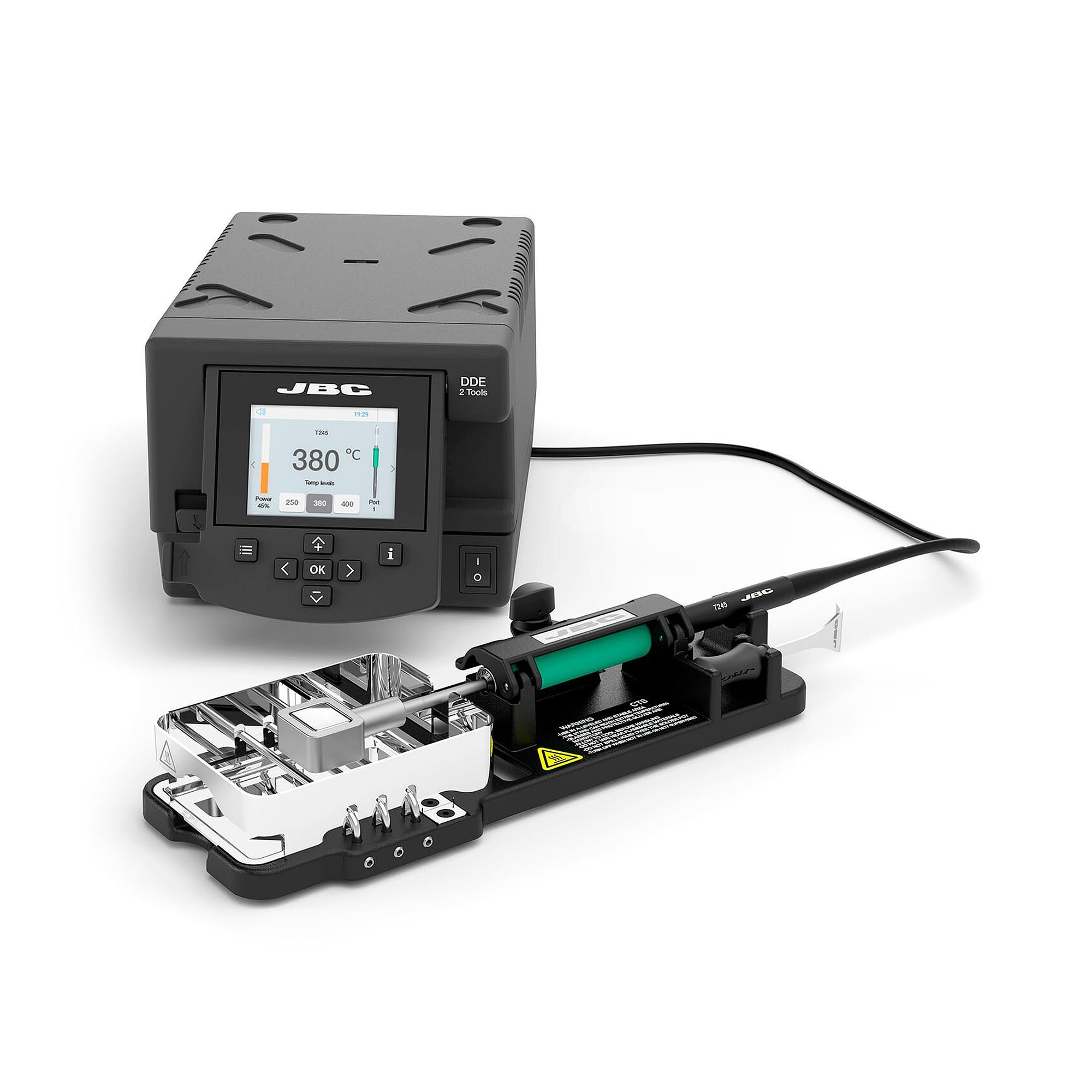 Löt- und Entlötstation DDCT 200 W mit T245 Griff und Kleinlötbad C245SP01 - JBC DDCT-2B