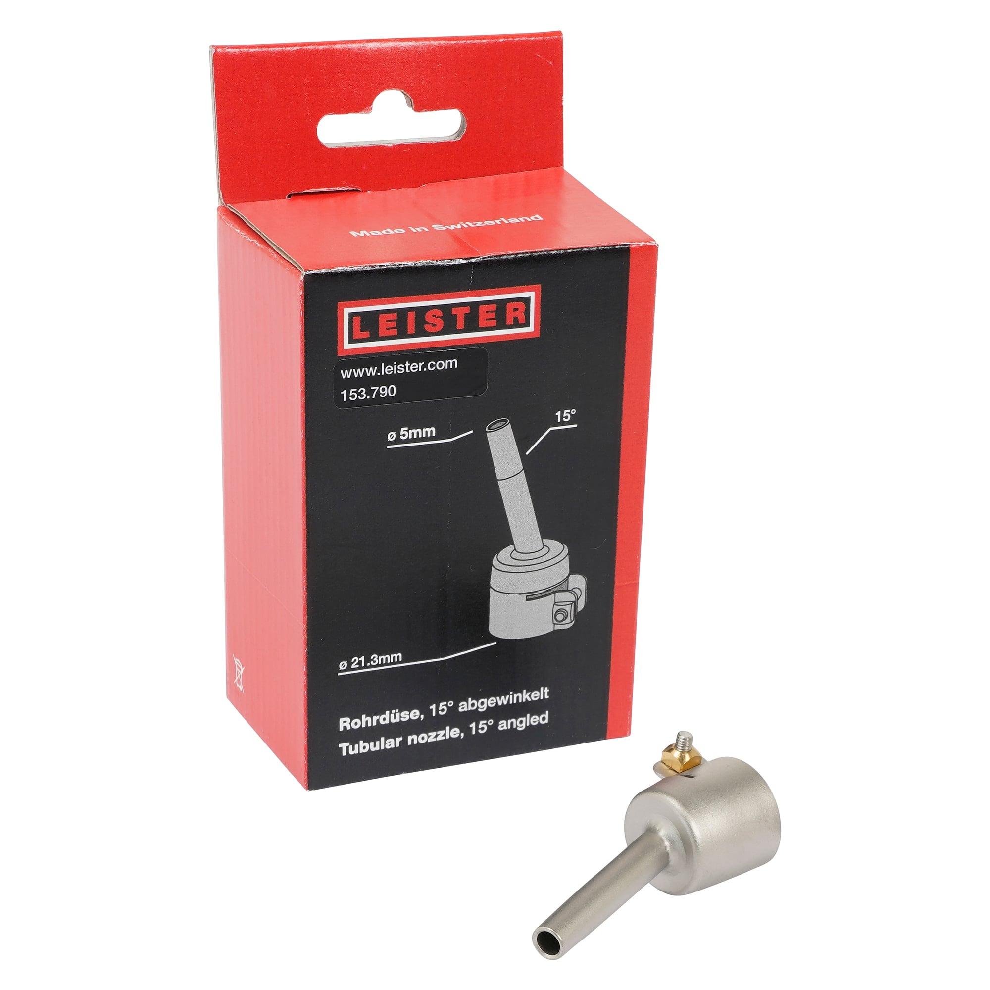 Buse tubulaire pour appareils à air chaud Leister, accessoire d'origine - Leister 153.790