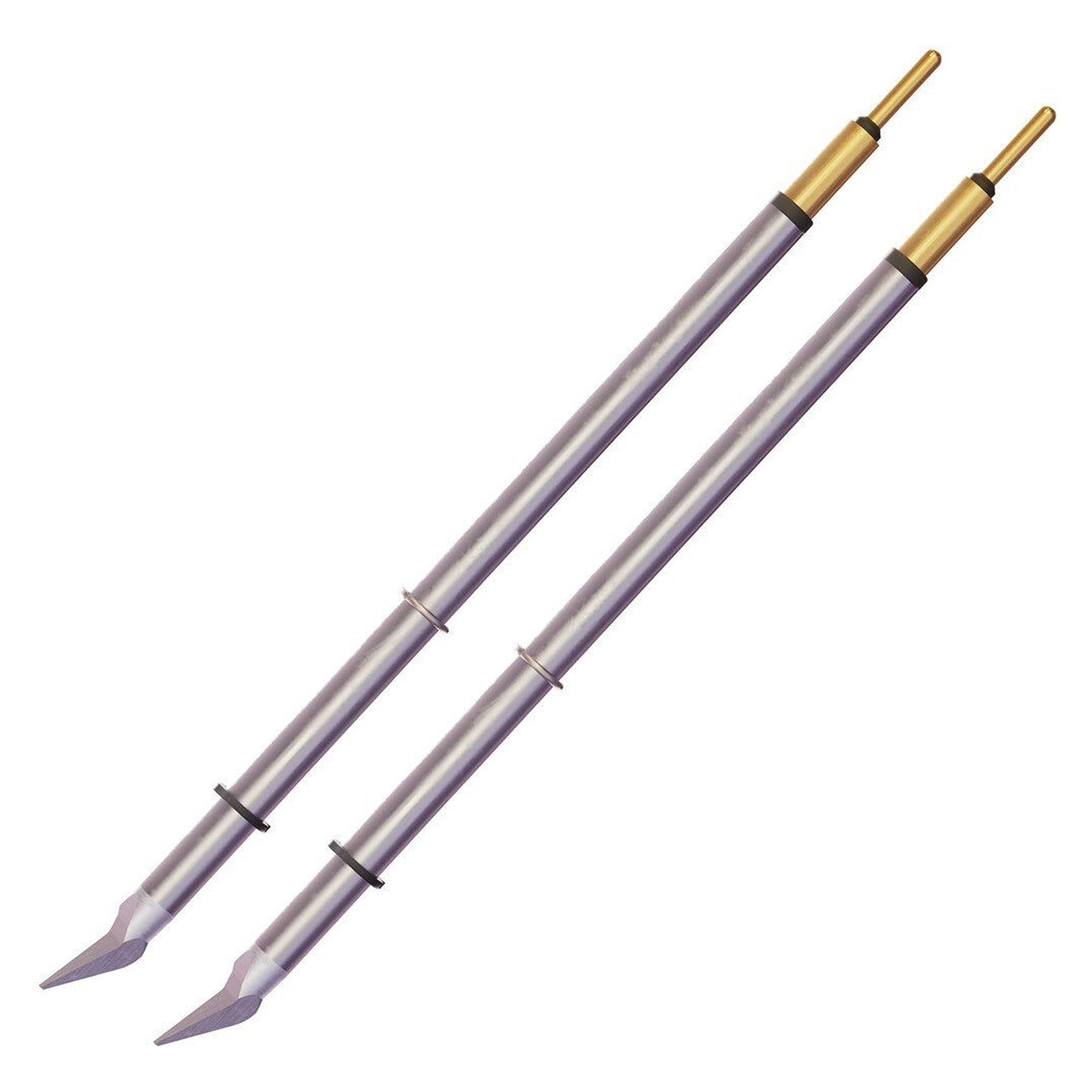 MicroFine tweezer soldering tips, conical 0.2 x 6.8 mm, cartridge pair, 800 series - Metcal MFT-8CNB6802