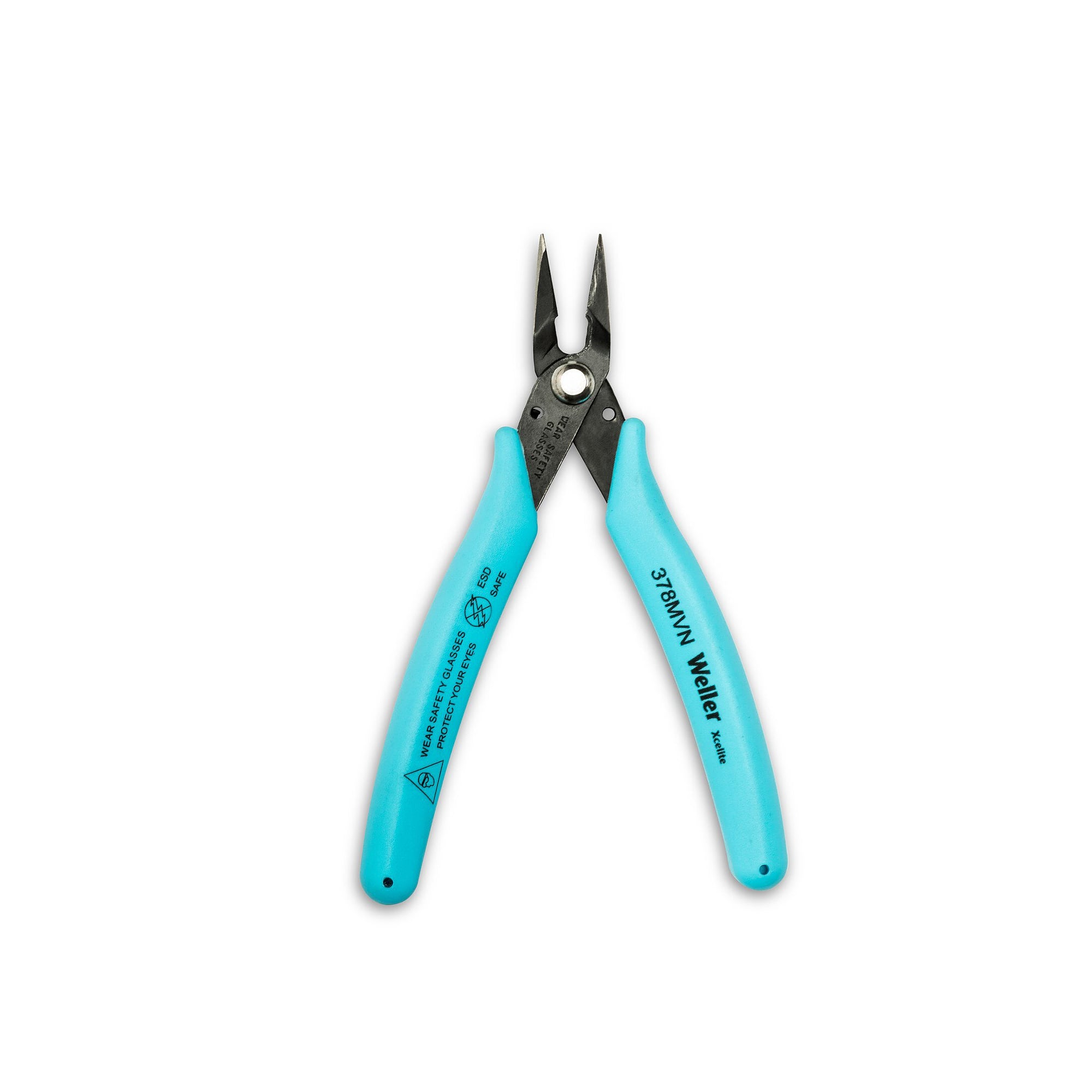 Pince électronique Micro Series ESD à mâchoires dentées, tête fine - Weller 378MVN