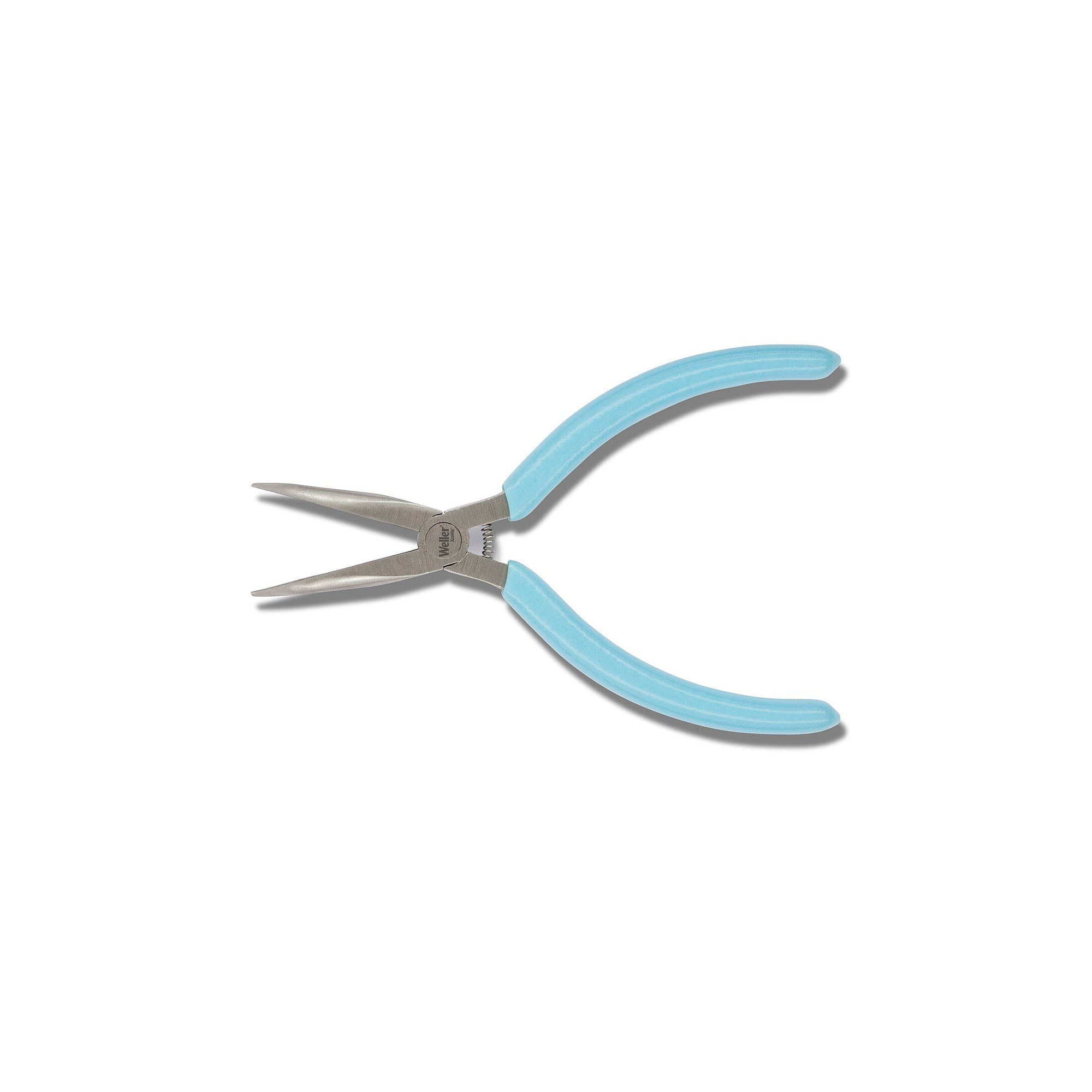 ESD long nose pliers 140 mm, smooth jaws, 45 degree bent tip - Weller CN55GN