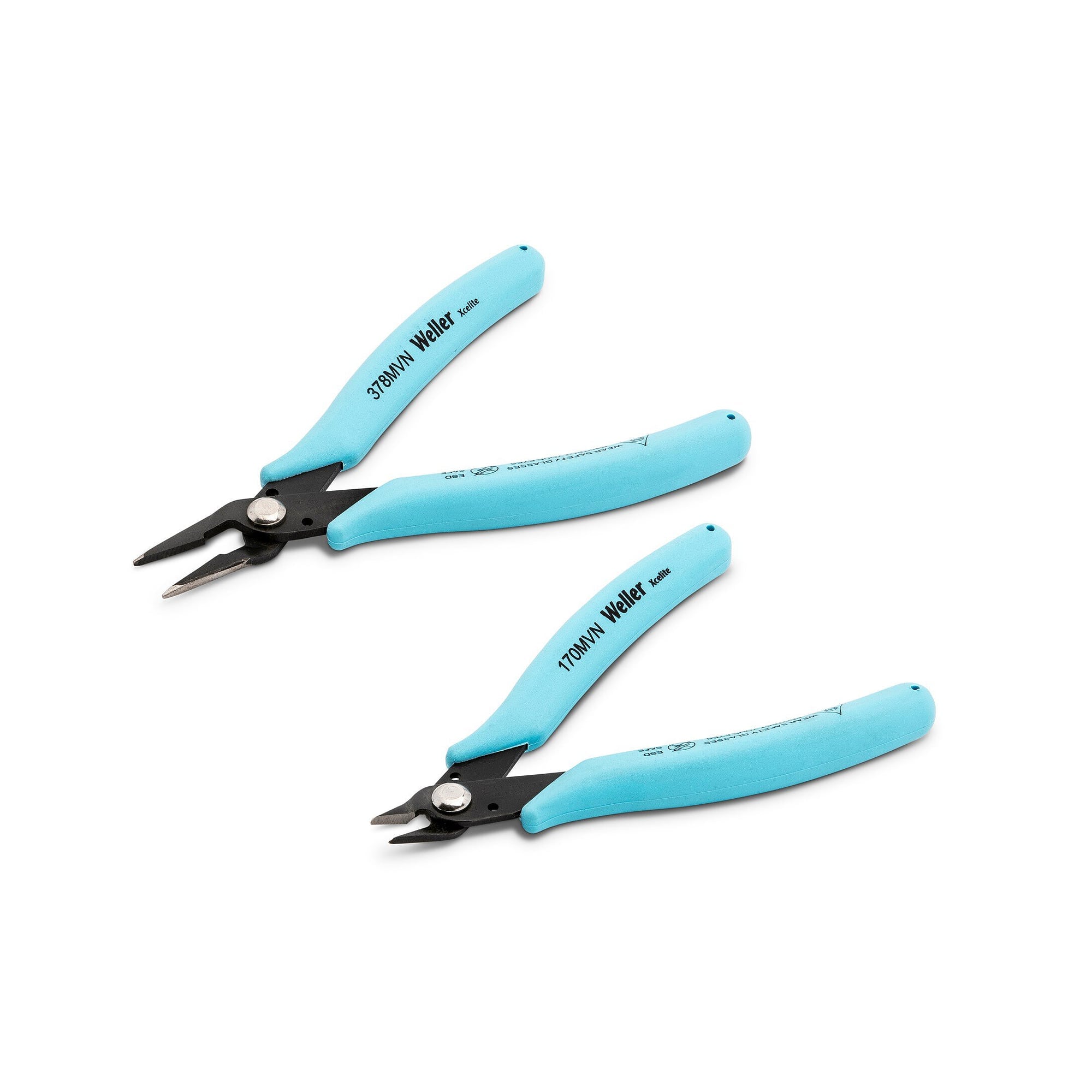 Kit d'outils ESD Xcelite Micro Series avec pince 170MVN et pince 378MVN - Weller S2KVN