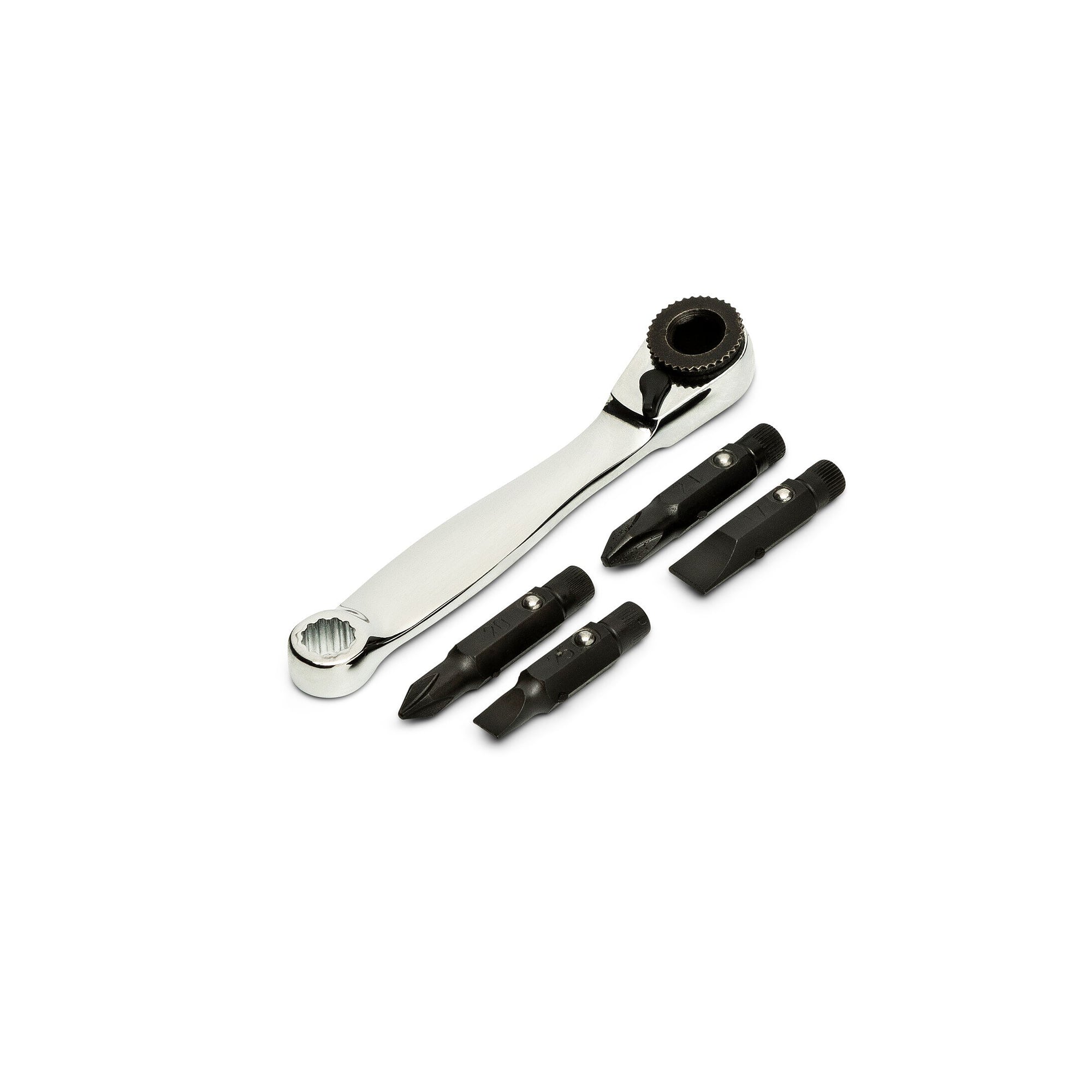 Jeu de tournevis à cliquet 5 pièces à poignée déportée et quatre embouts - Weller XL75VN
