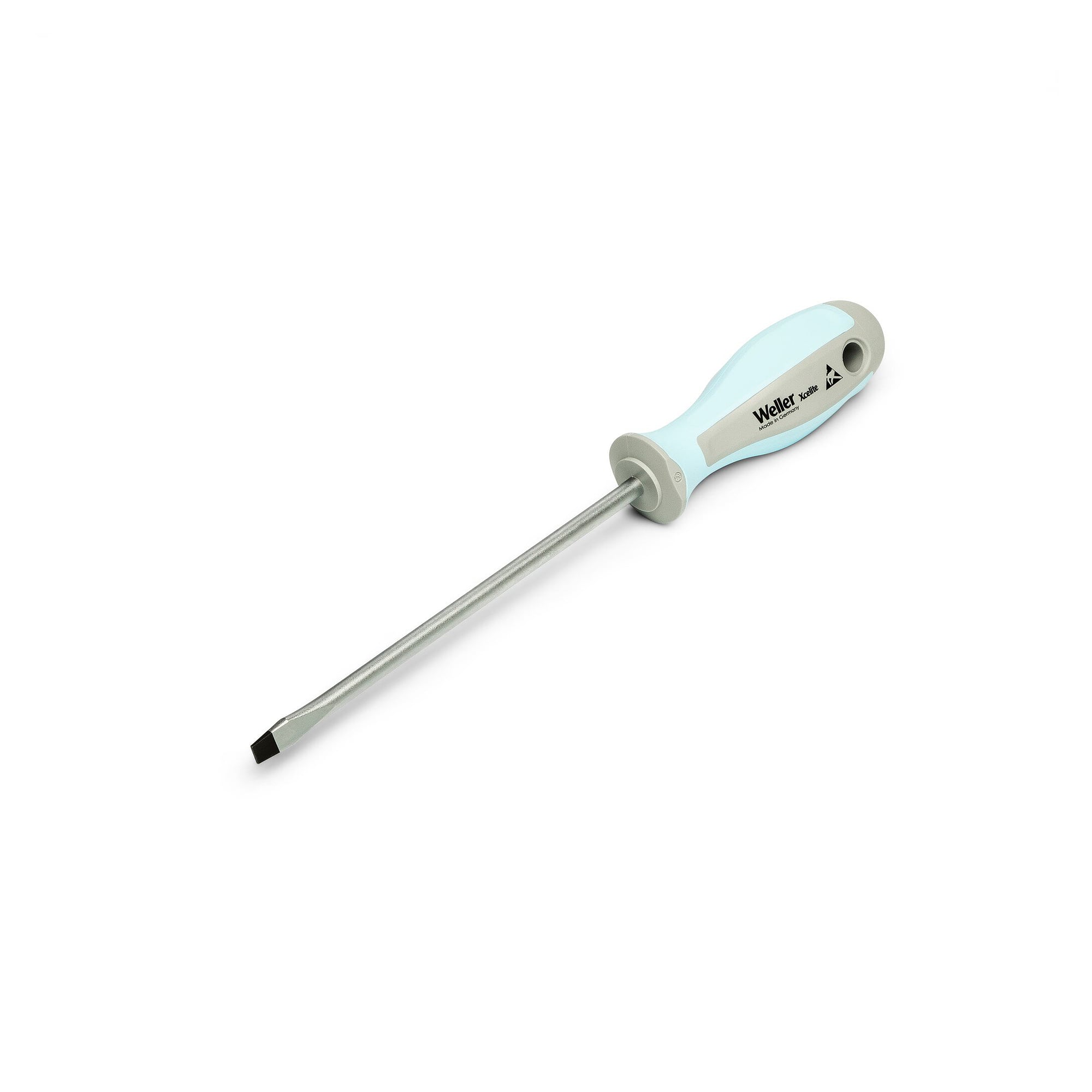 ESD safe slotted screwdriver 1/4 inch, 6.4 x 152.4 mm blade, ergo handle - Weller XPE144